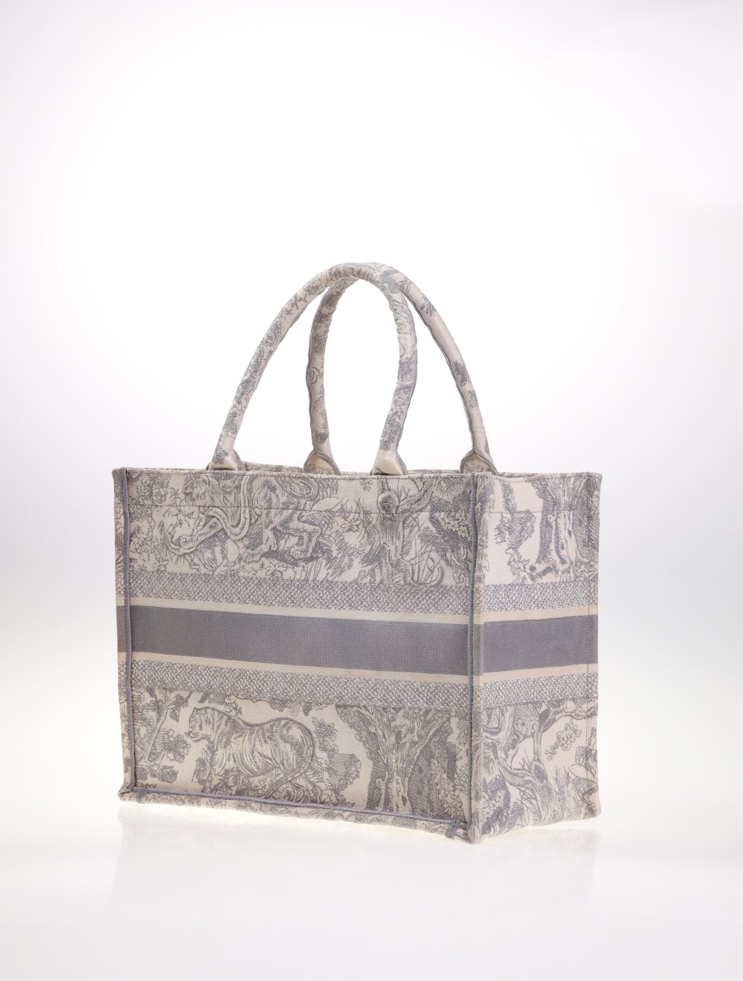 DIOR Christian Dior Book Medium Grau/Weiß Tiger