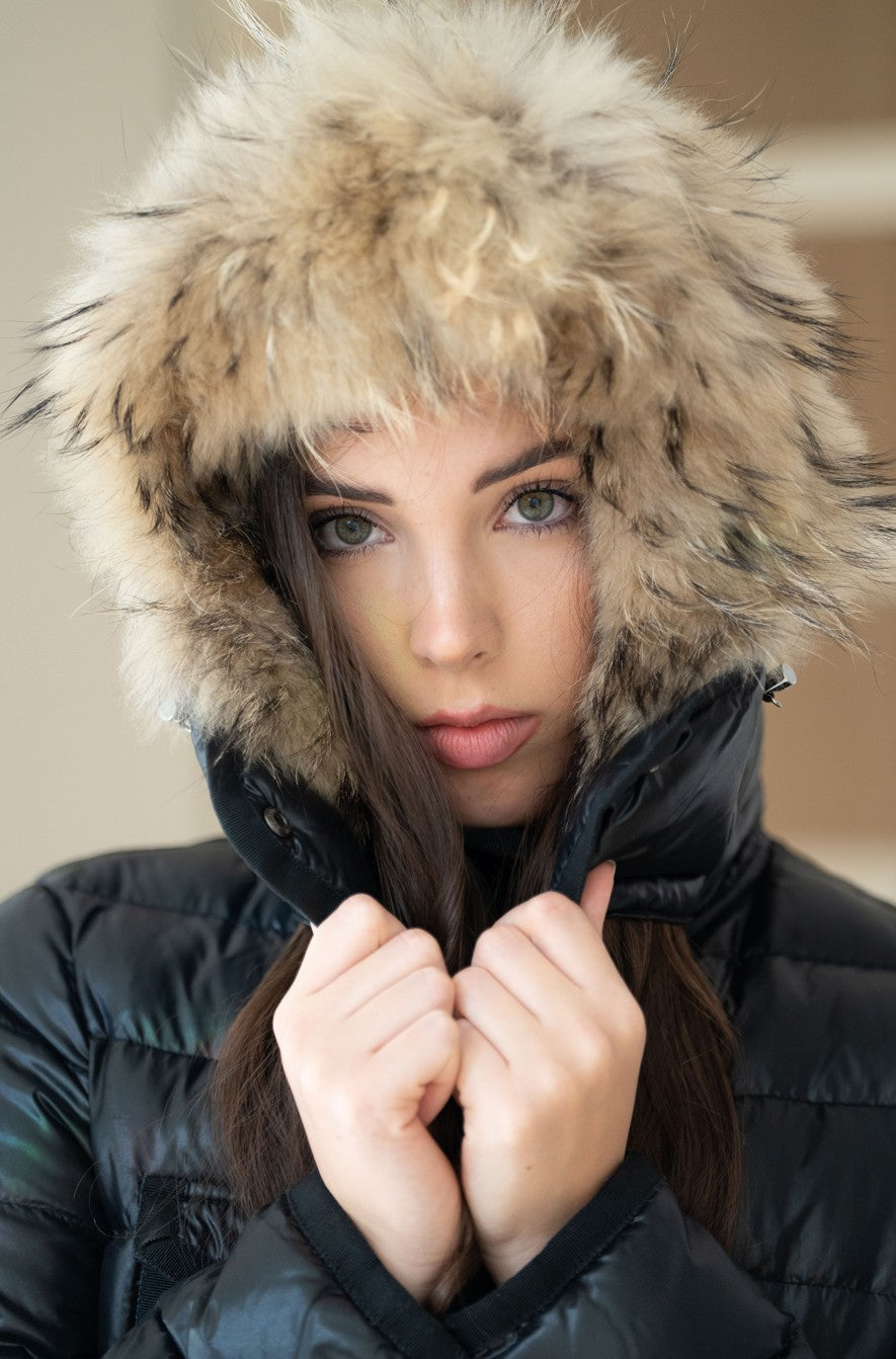 Moncler Armoise Daunenjacke Größe 2 XXL Pelz - Gr. 36/38 bzw. S/M