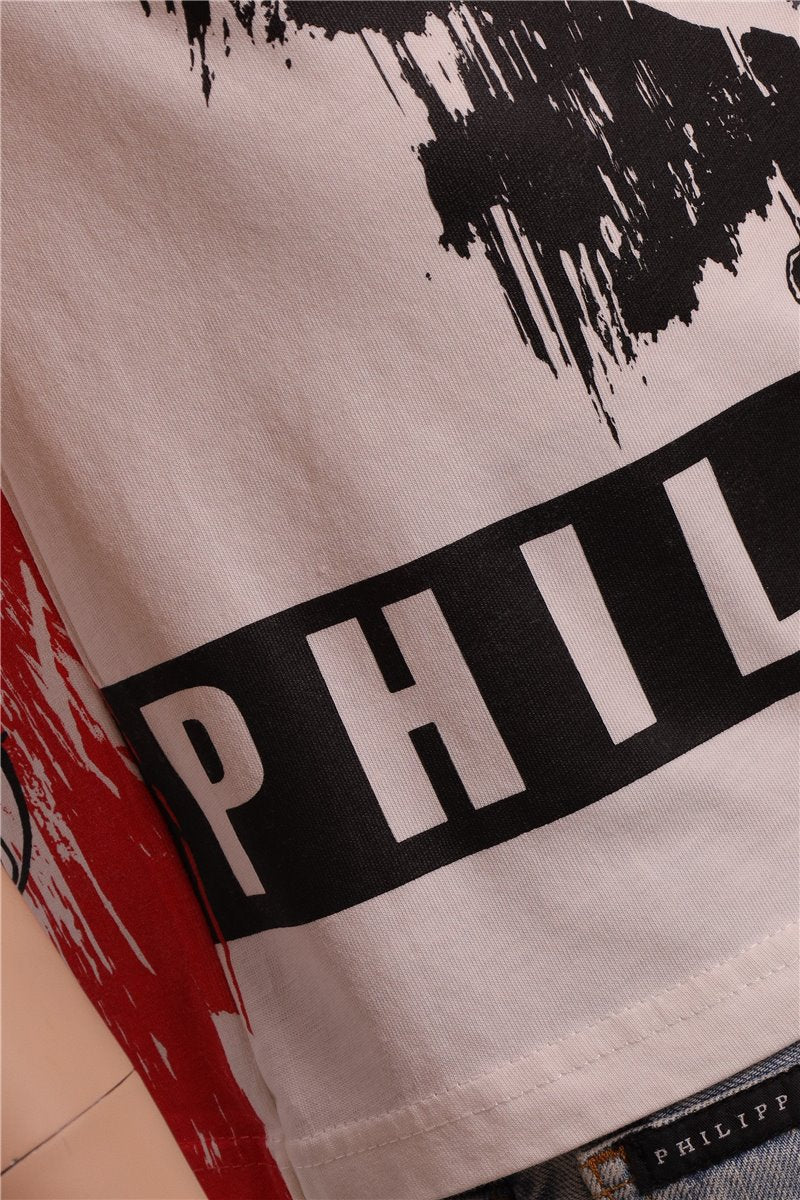 PHILIPP PLEIN T-Shirt The Skull weiss Gr. L