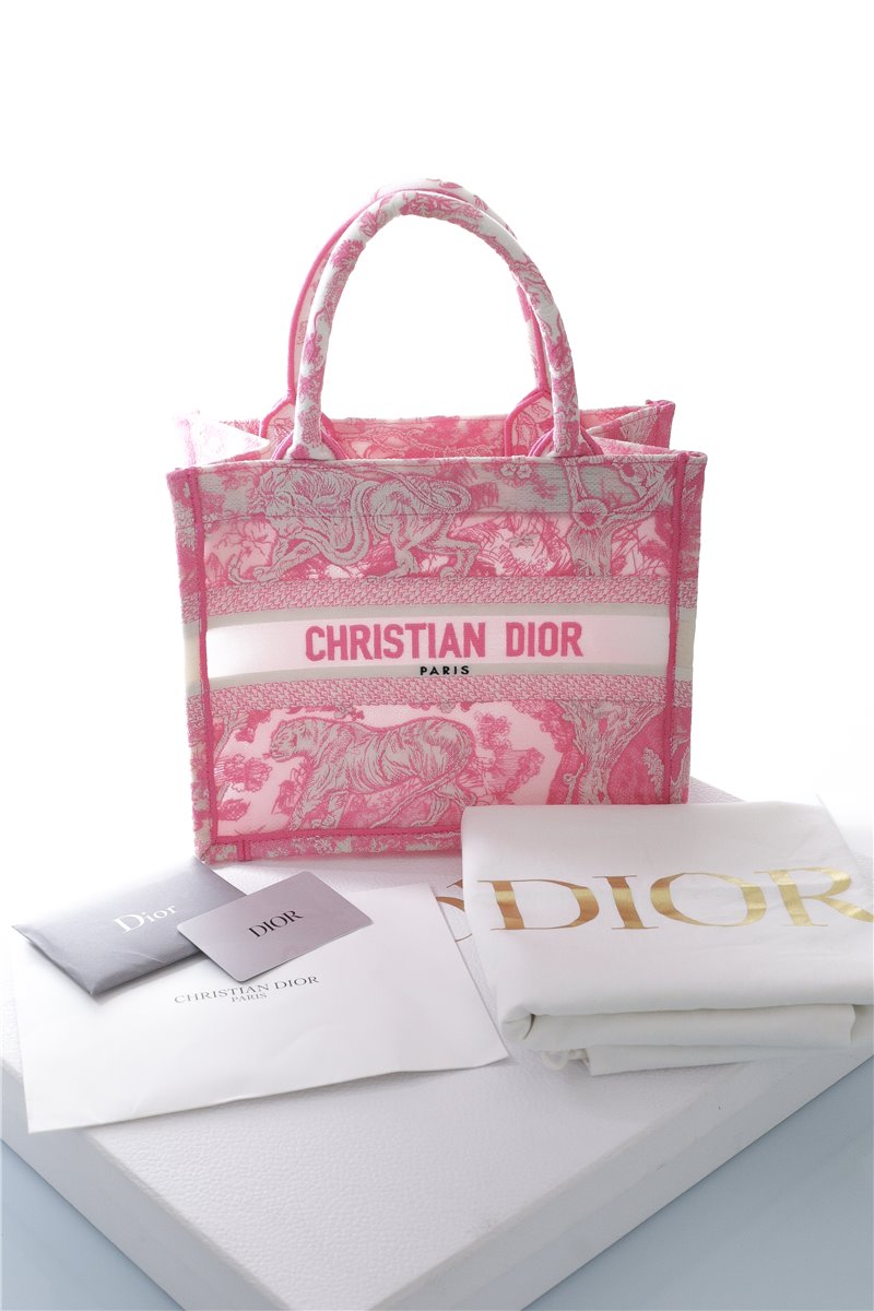 DIOR BOOK TOTE BAG D-Royaume d‘Amour limited transparent Pink