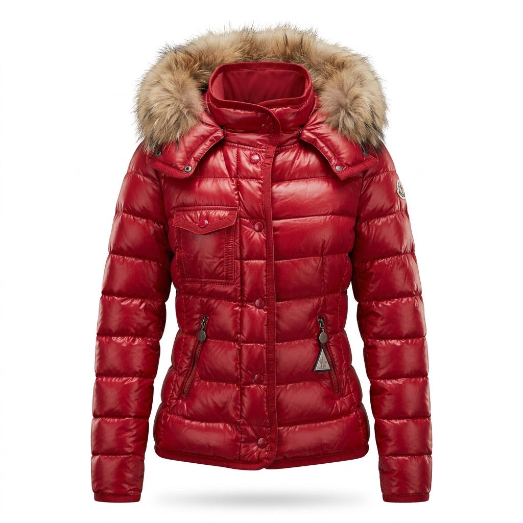 Moncler Armoise Daunenjacke ROT ! Größe 1 Gr. 34,36 bzw. XS/S