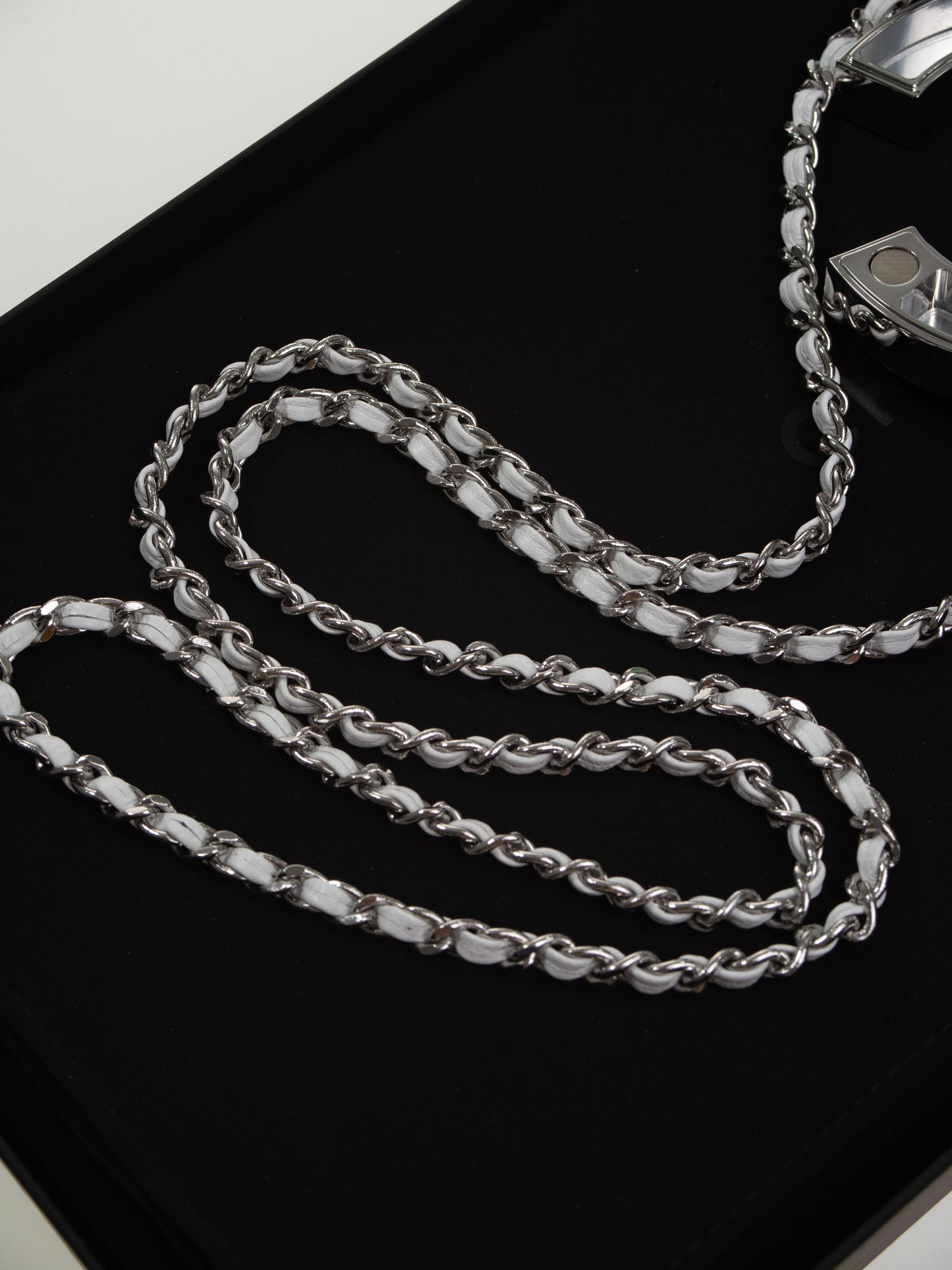 CHANEL Halskette Bodychain 10cm großes CC Körperkette XXL Silber