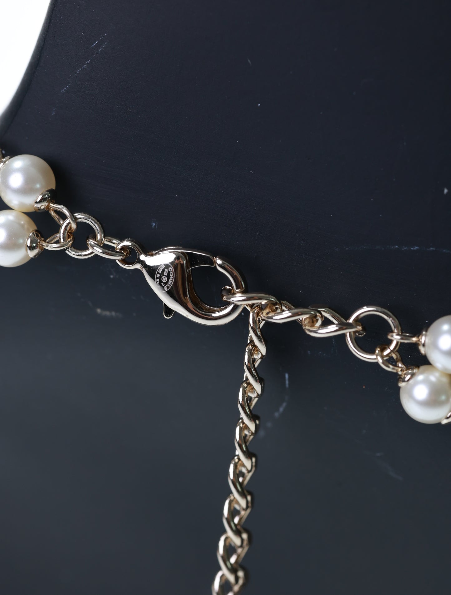 Collana CHANEL catena CC collana perle strass