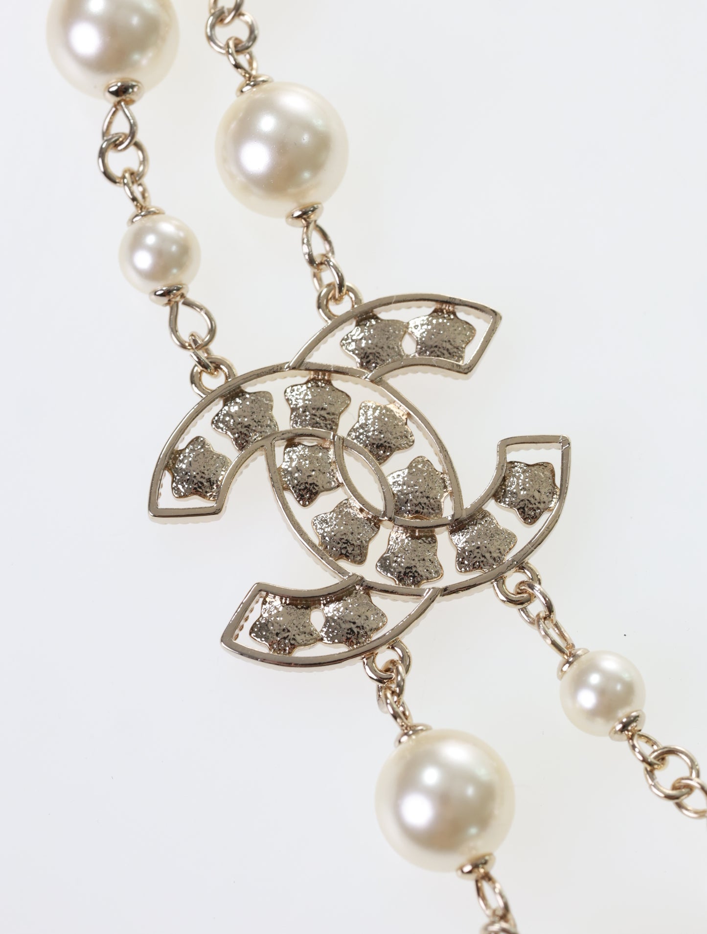 Collana CHANEL catena CC collana perle strass