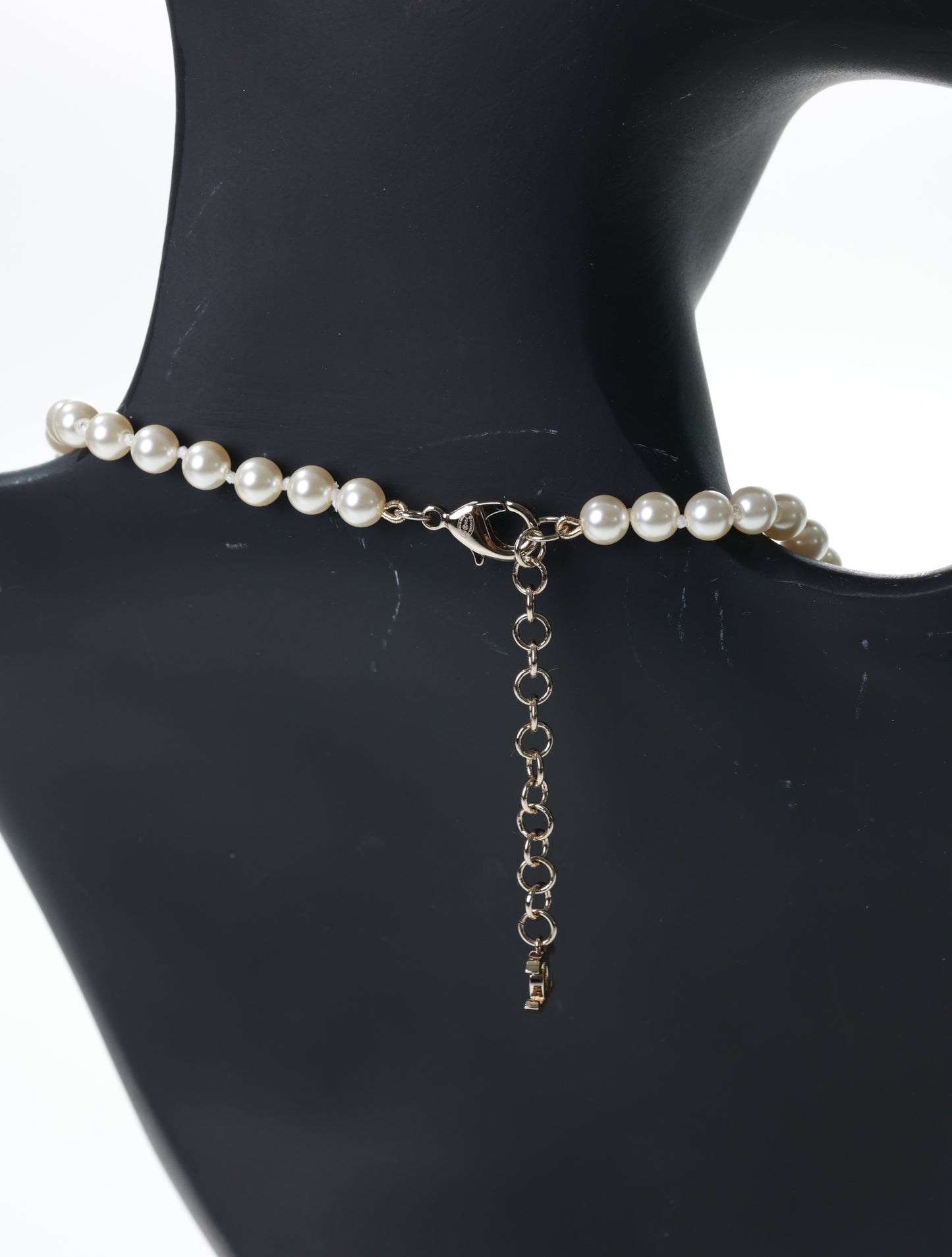 CHANEL Kette CC Halskette Collier Perlen Strass