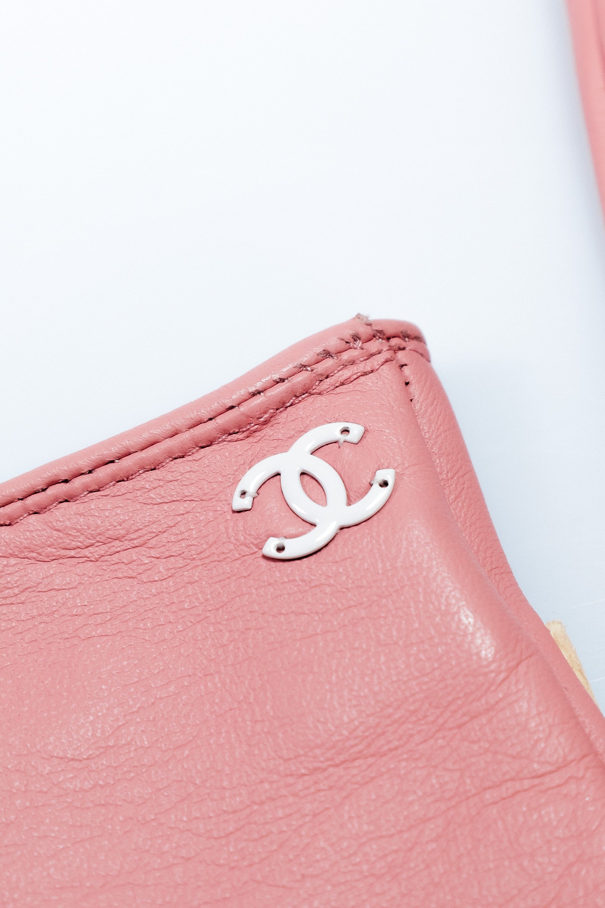 CHANEL Lederhandschuhe CHA NEL Gloves Gr. 7,5 fingerlos