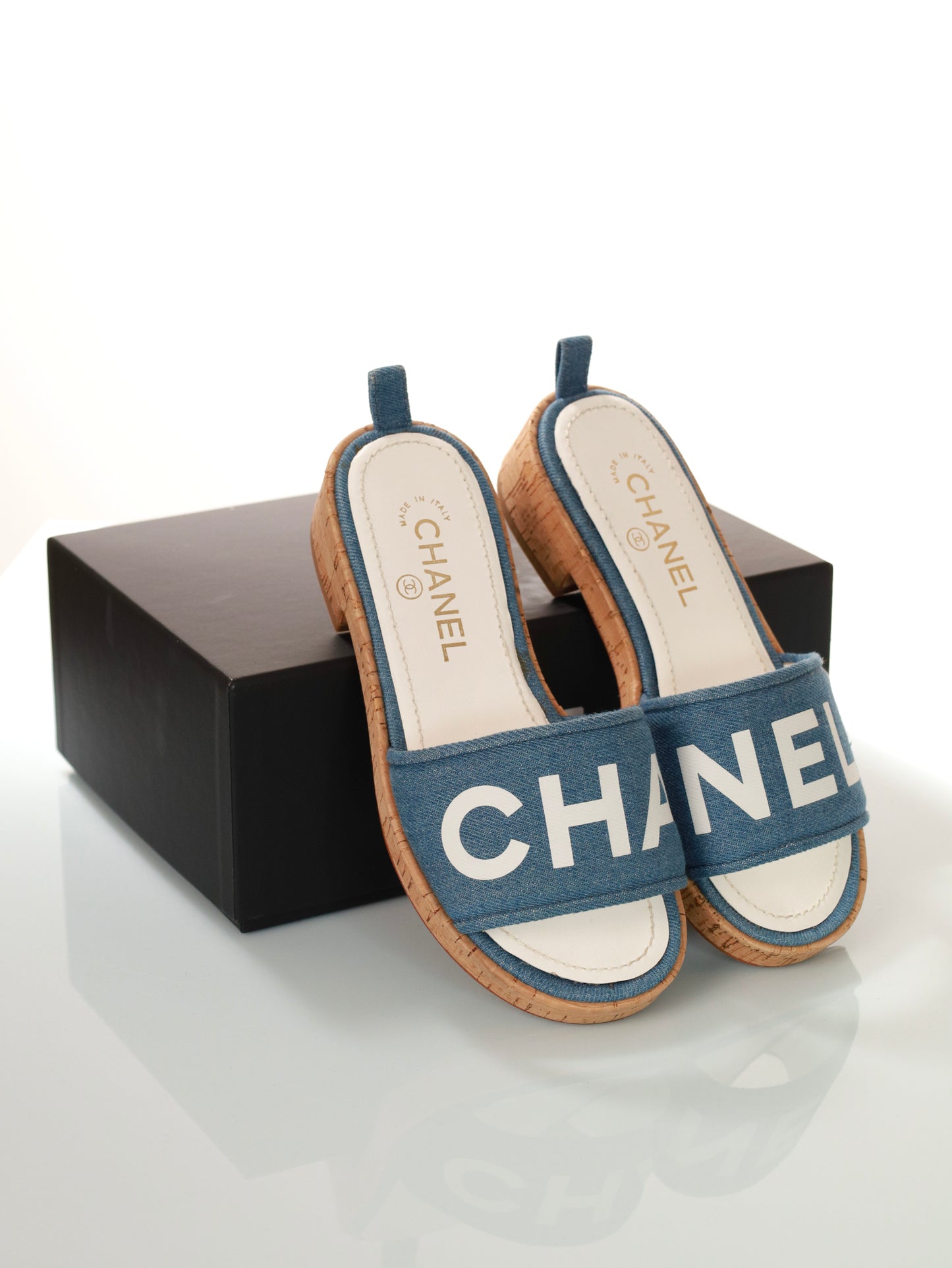 CHANEL PANTOLETTEN Gr. 36 CHANEL Sandalen G34876 Mules