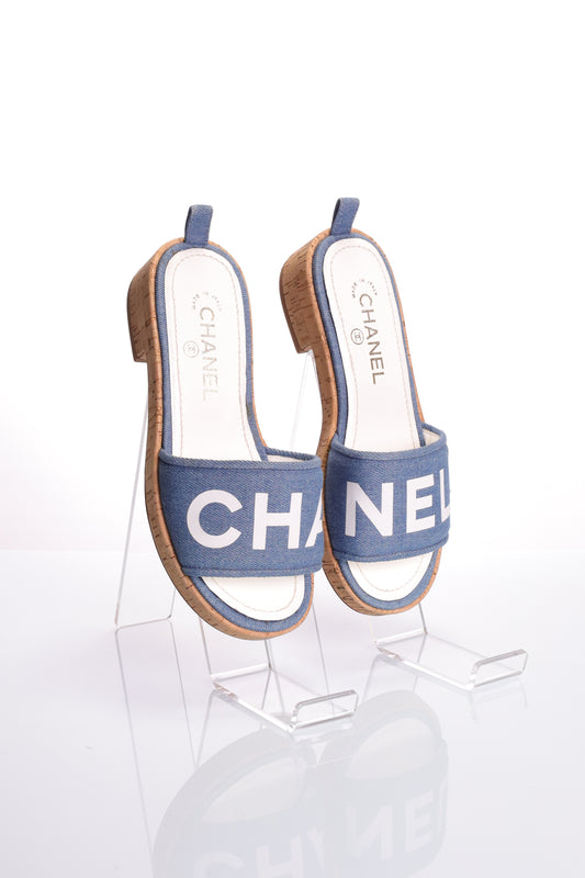 CHANEL PANTOLETTEN Gr. 37 CHA NEL Sandalen G34876 Mules
