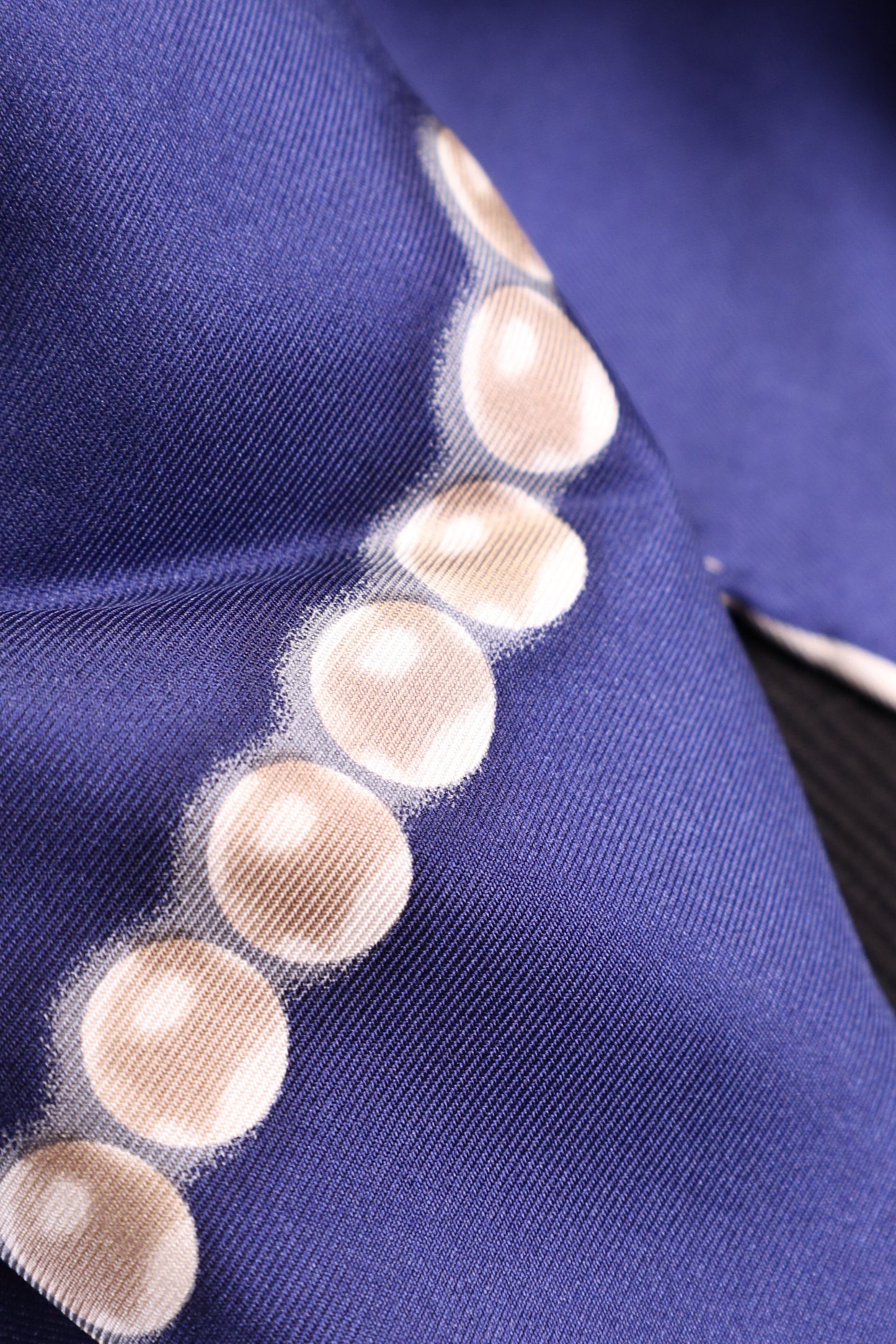 CHANEL silk scarf cloth pearls CC mint condition