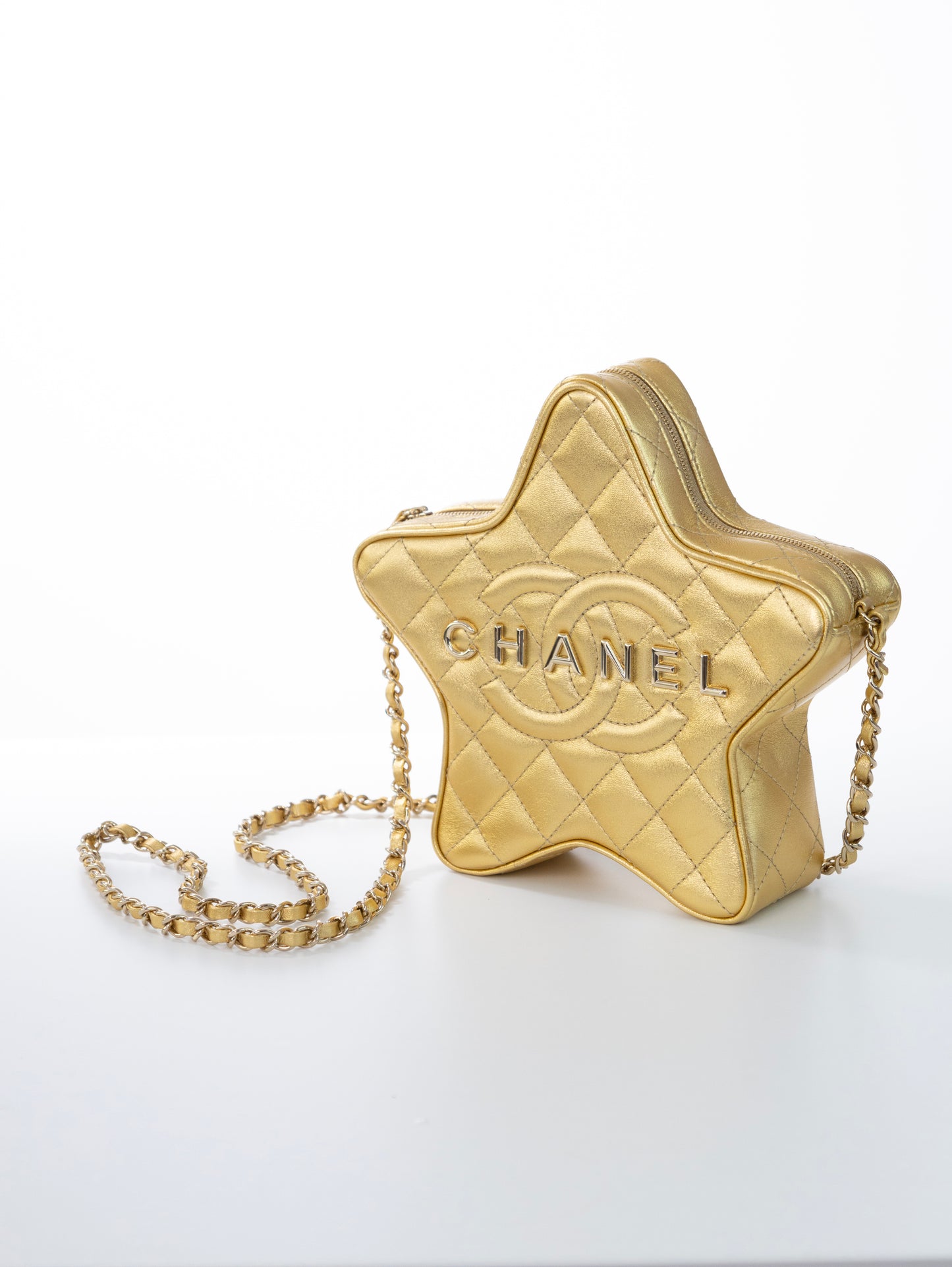 CHANEL Star Handbag Stern Tasche Gold Timeless