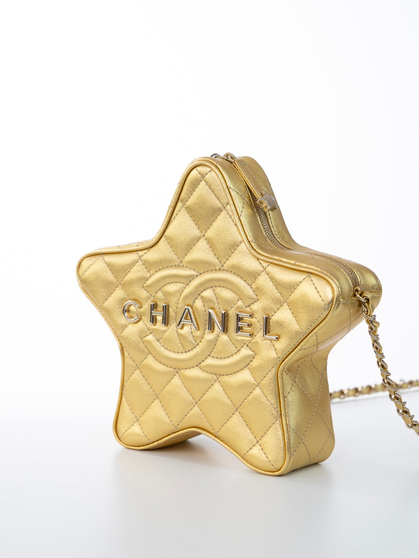CHANEL Star Handbag Stern Tasche Gold Timeless