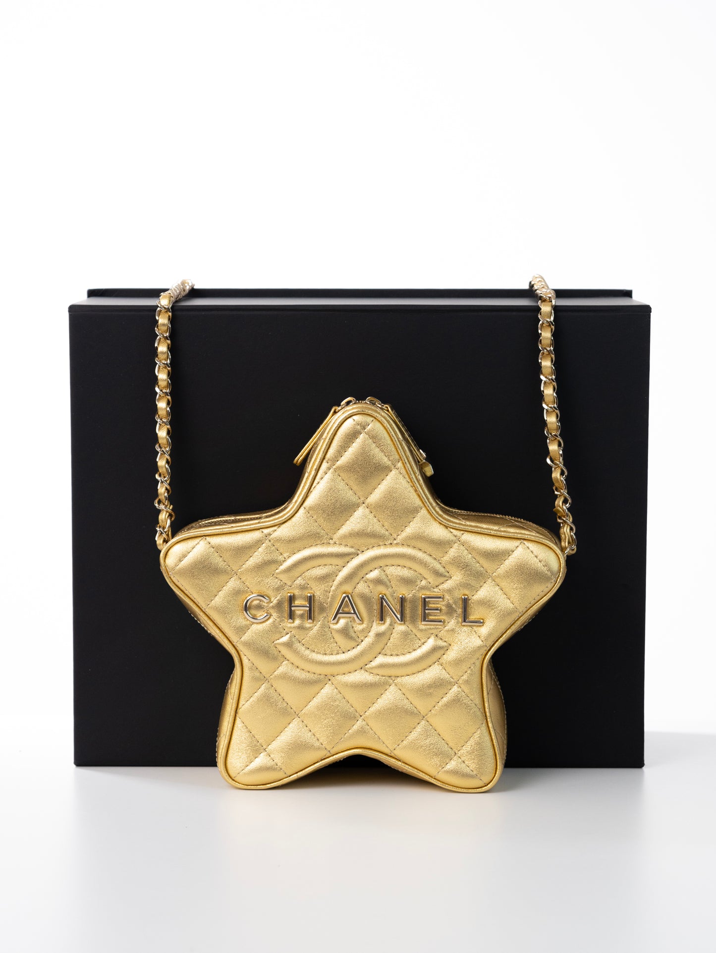 CHANEL Star Handbag Stern Tasche Gold Timeless