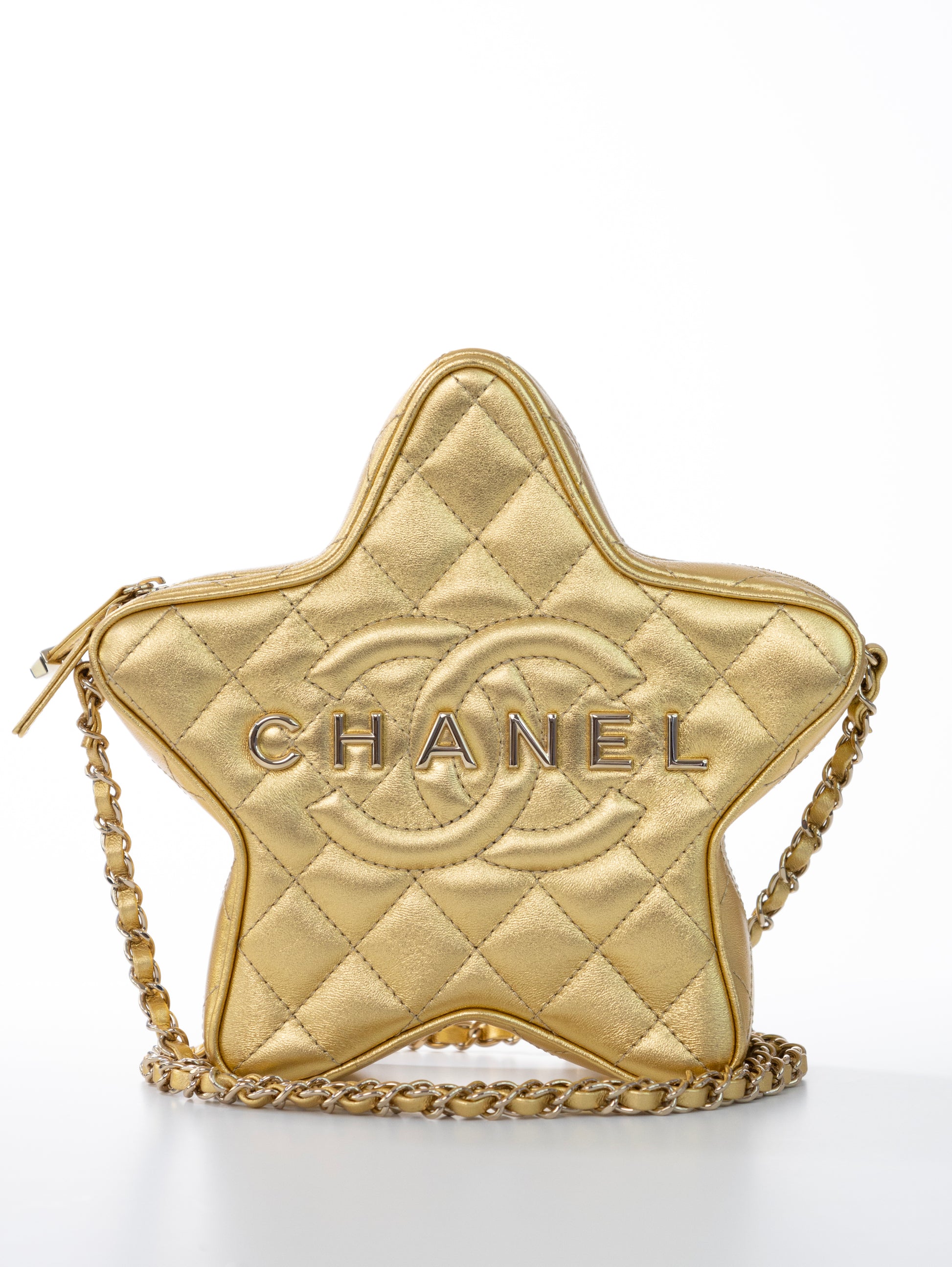 CHANEL Star Handbag Stern Tasche Gold Timeless