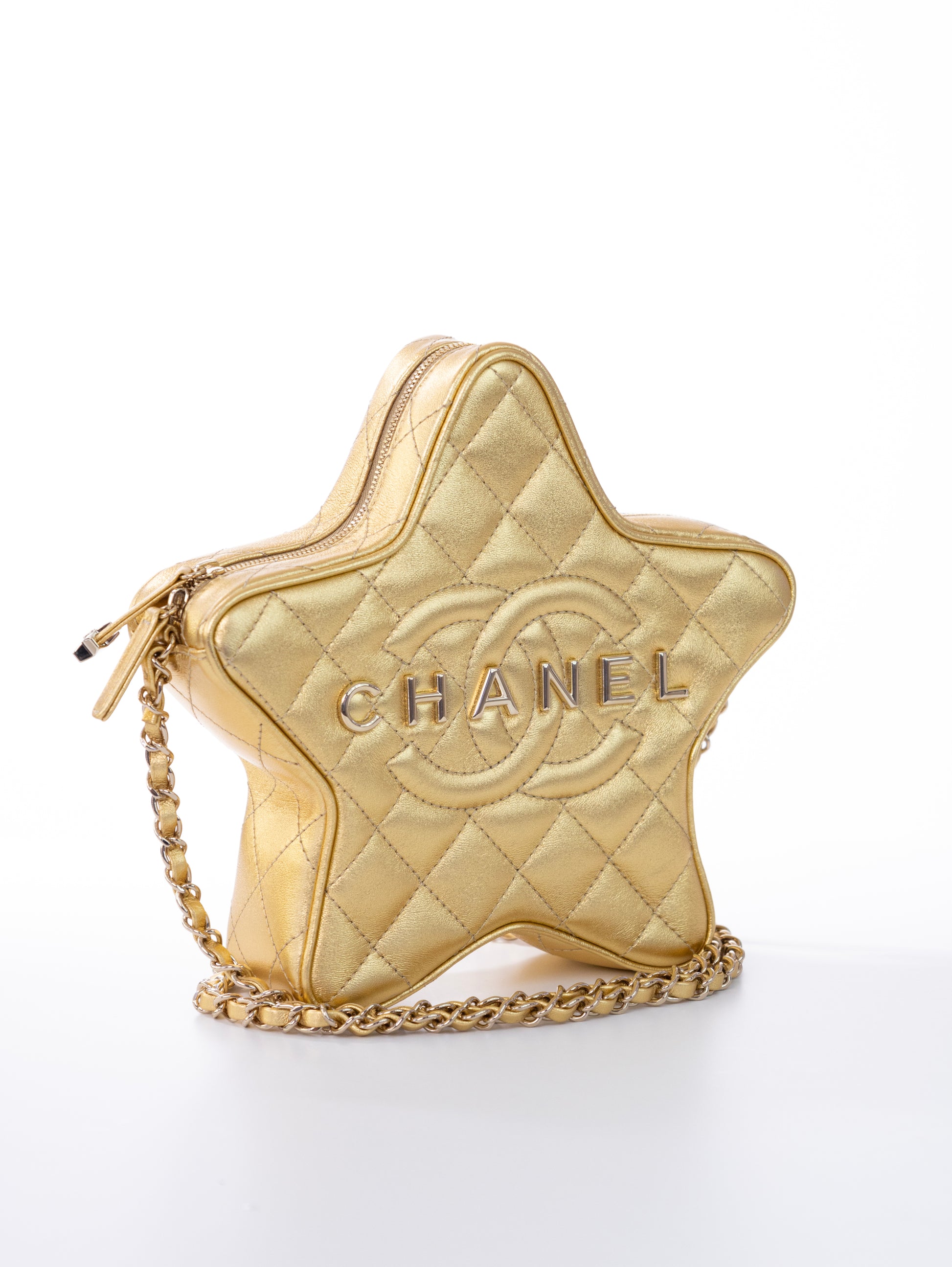CHANEL Star Handbag Stern Tasche Gold Timeless