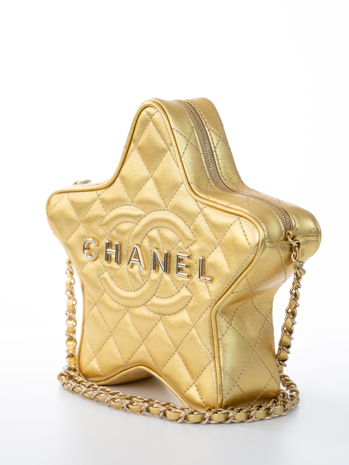 CHANEL Star Handbag Stern Tasche Gold Timeless