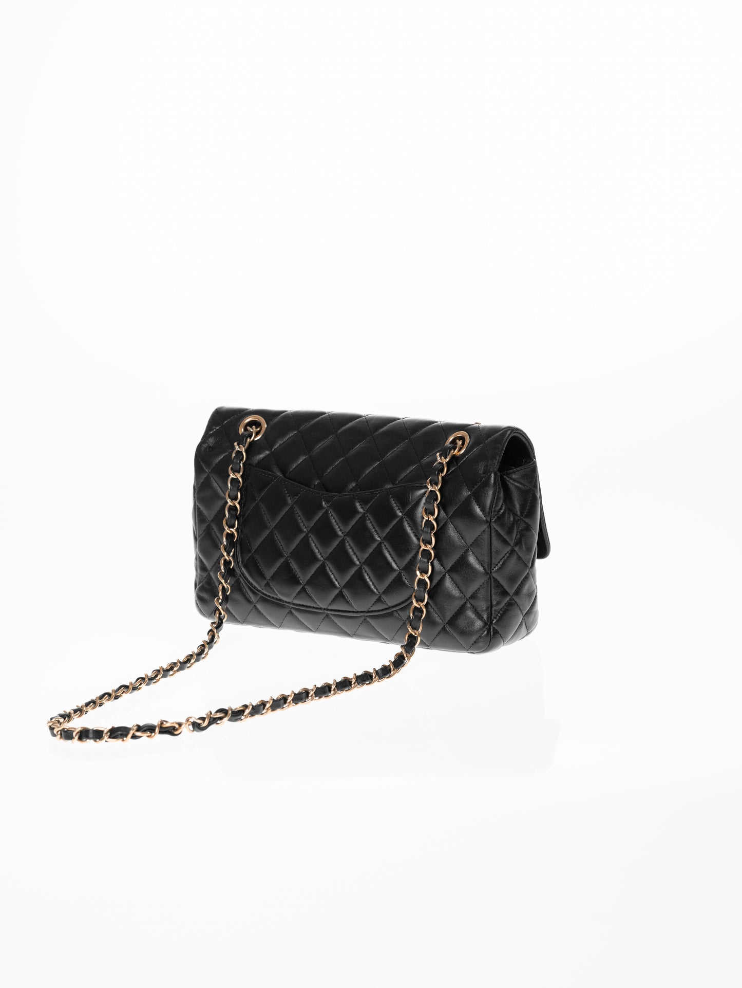 Borsa con patta rosa Timeless media CHANEL in agnello