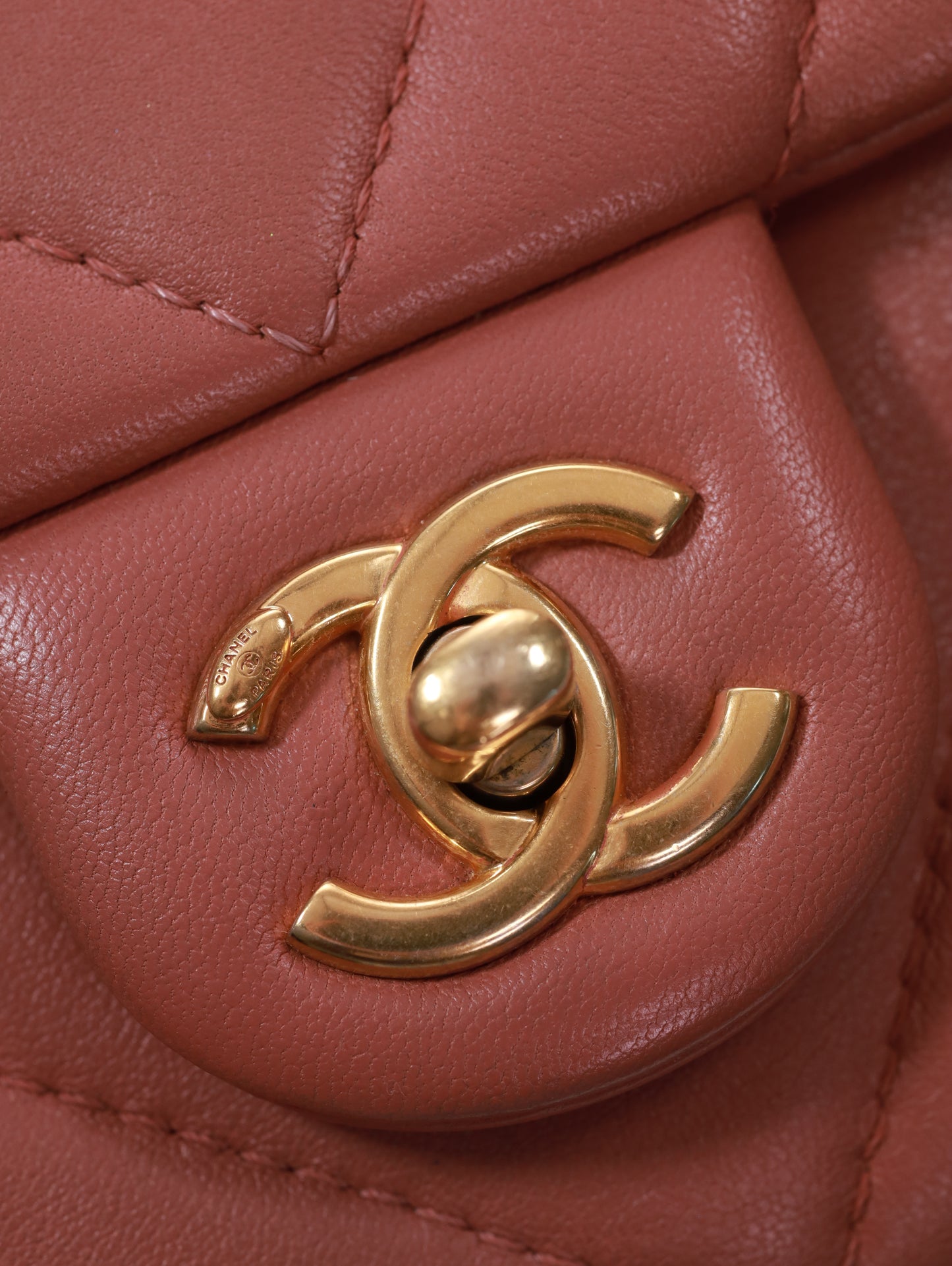 CHANEL Timeless Mini Rectangular Chevron Lambskin Chain Around Flap crossbody bag