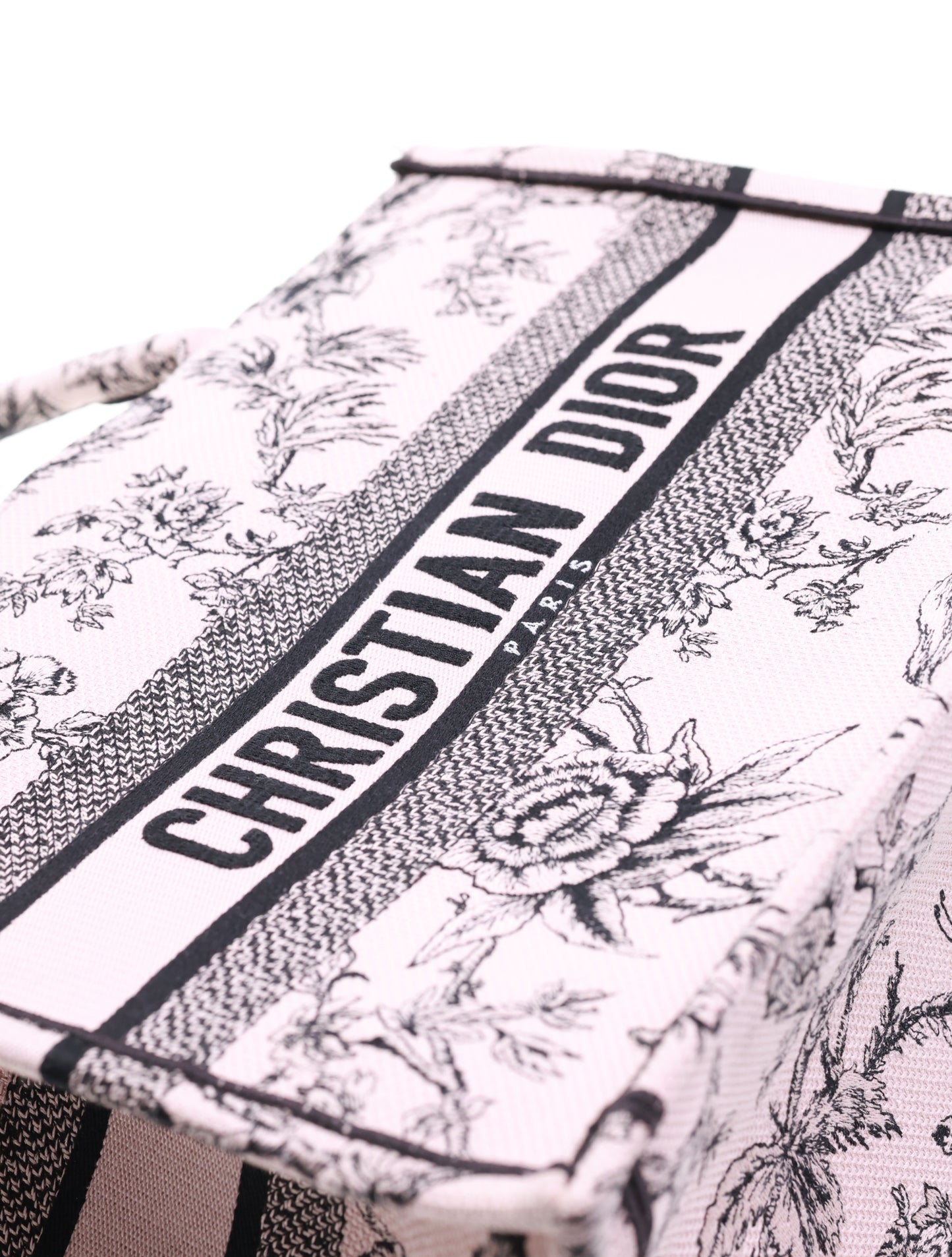 DIOR BOOK TOTE BAG D-LACE EMBROIDERY - LIMITED EDITION Medium model