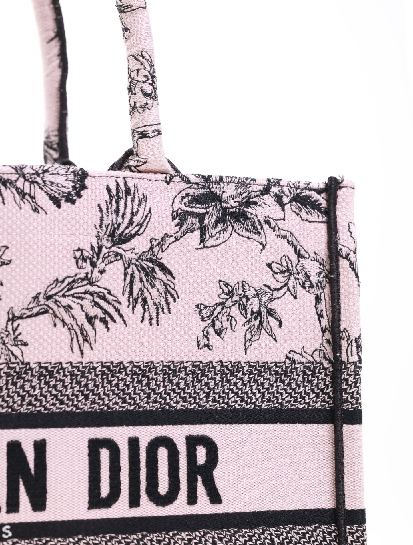 DIOR BOOK TOTE BAG D-LACE EMBROIDERY - LIMITED EDITION Medium model
