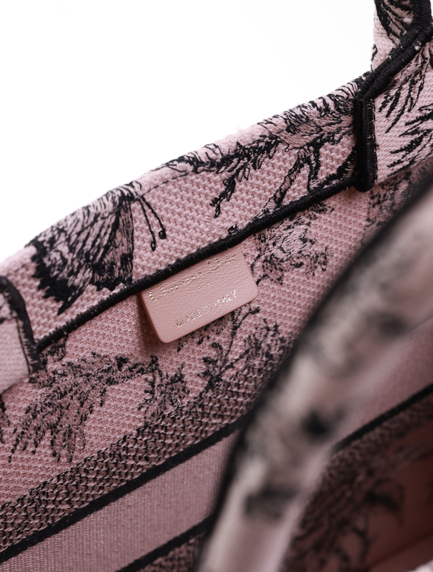 DIOR BOOK TOTE BAG D-LACE EMBROIDERY - LIMITED EDITION Medium model