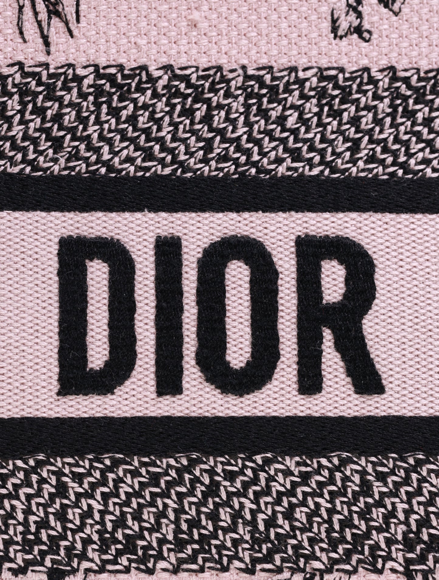 DIOR BOOK TOTE BAG D-LACE EMBROIDERY - LIMITED EDITION Medium model