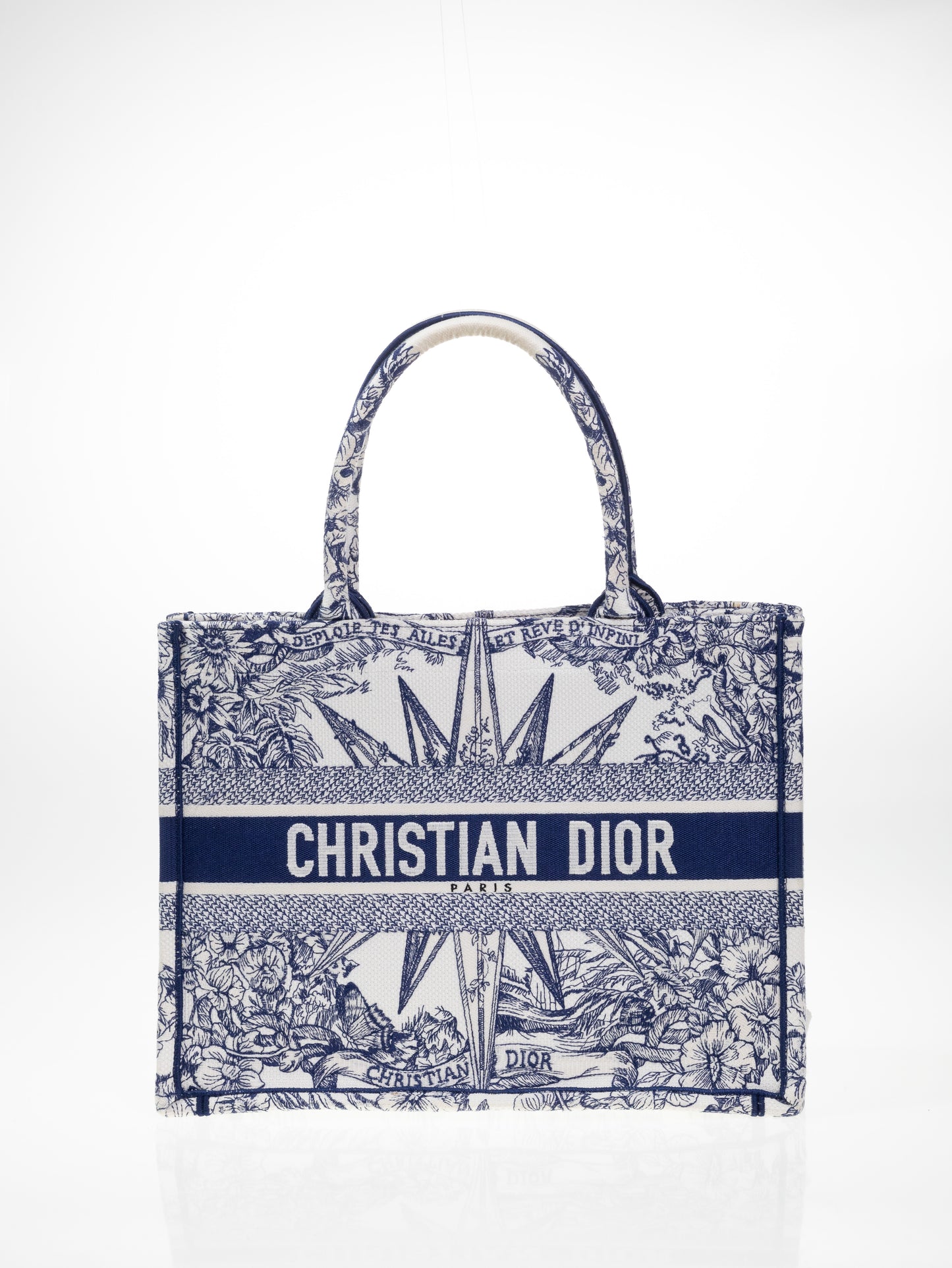 DIOR BOOK TOTE BAG D-LACE EMBROIDERY - LIMITED EDITION Medium model