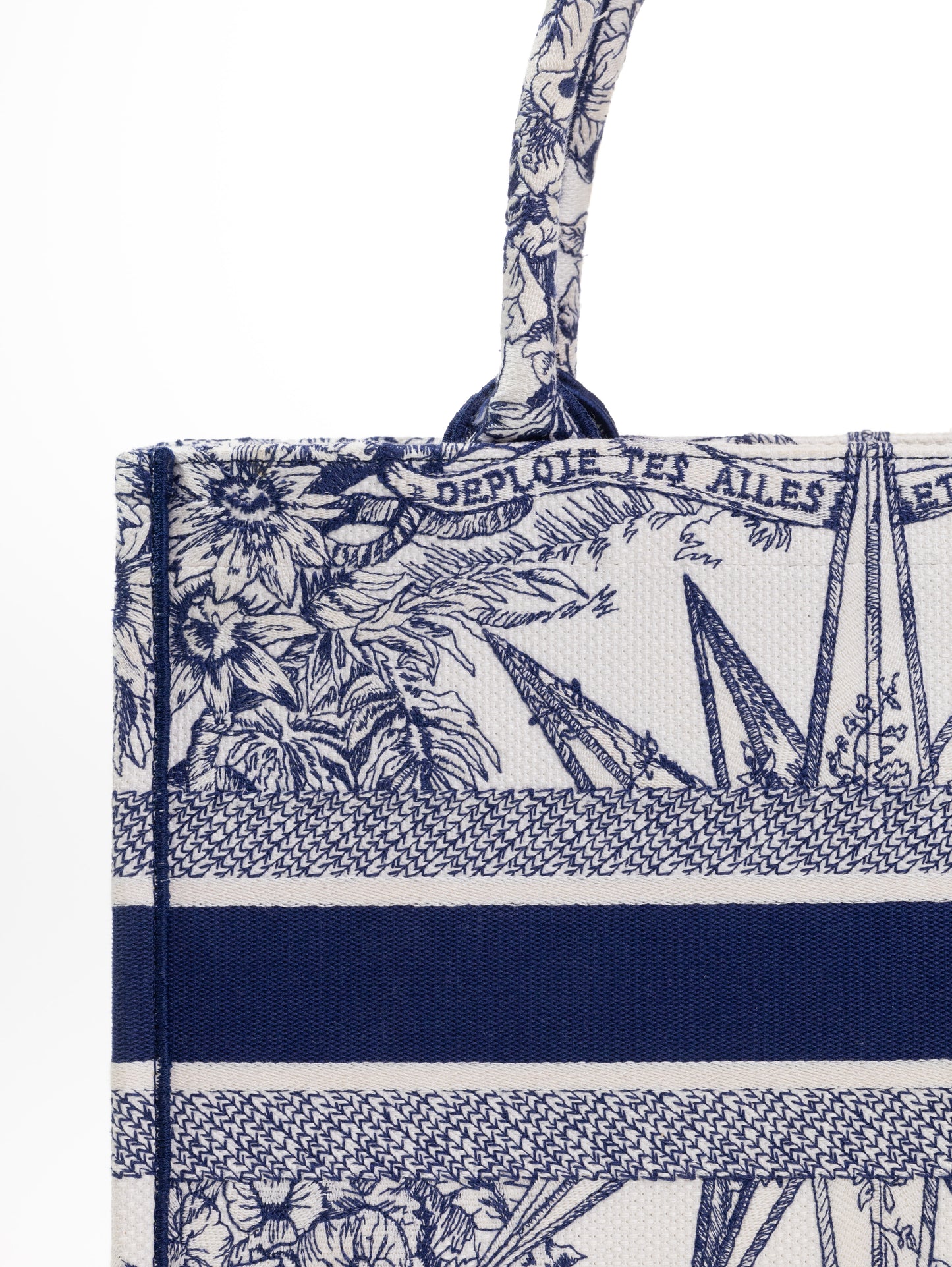 DIOR BOOK TOTE BAG D-LACE EMBROIDERY - LIMITED EDITION Medium model