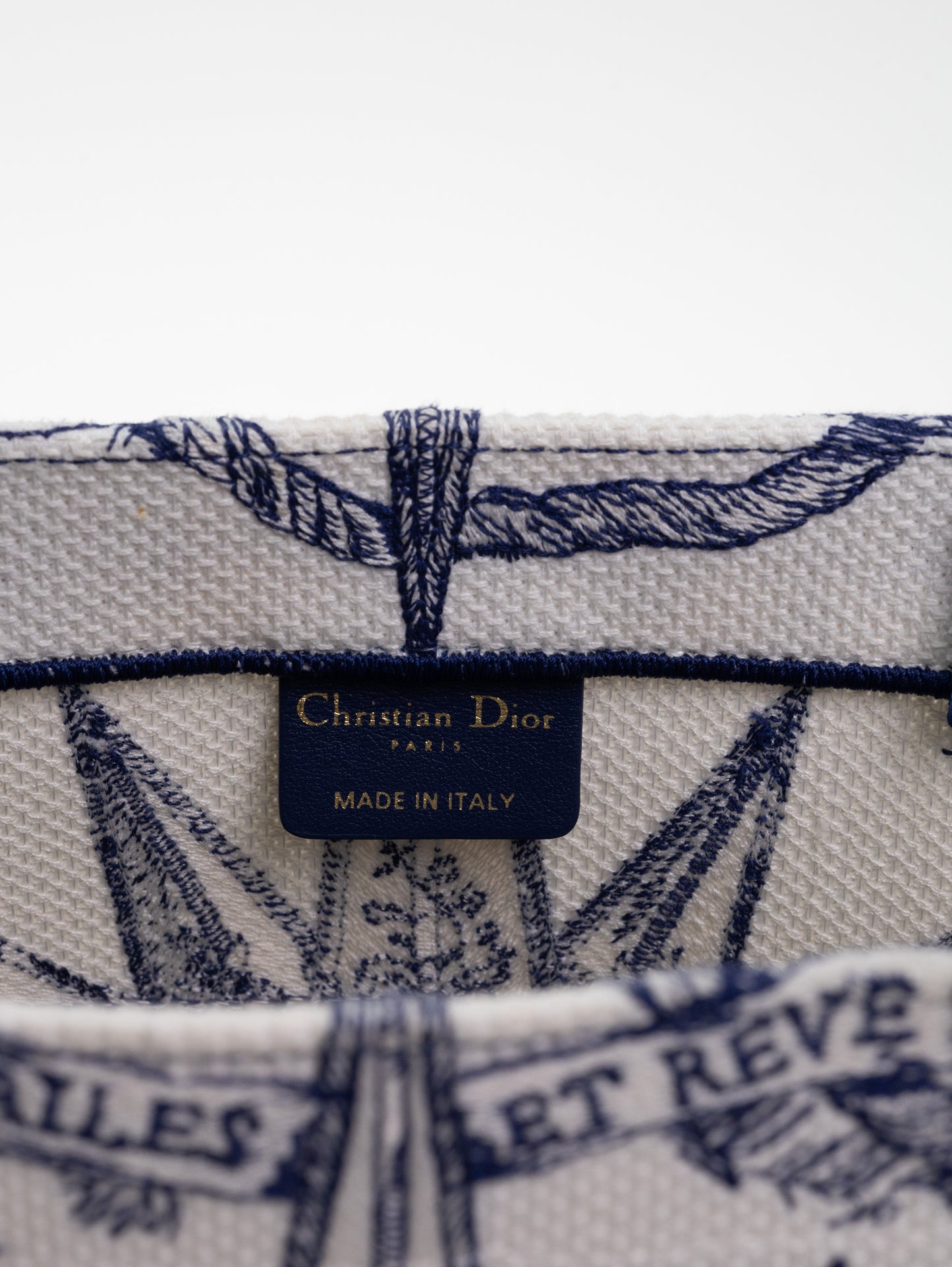 DIOR BOOK TOTE BAG D-LACE EMBROIDERY - LIMITED EDITION Medium model