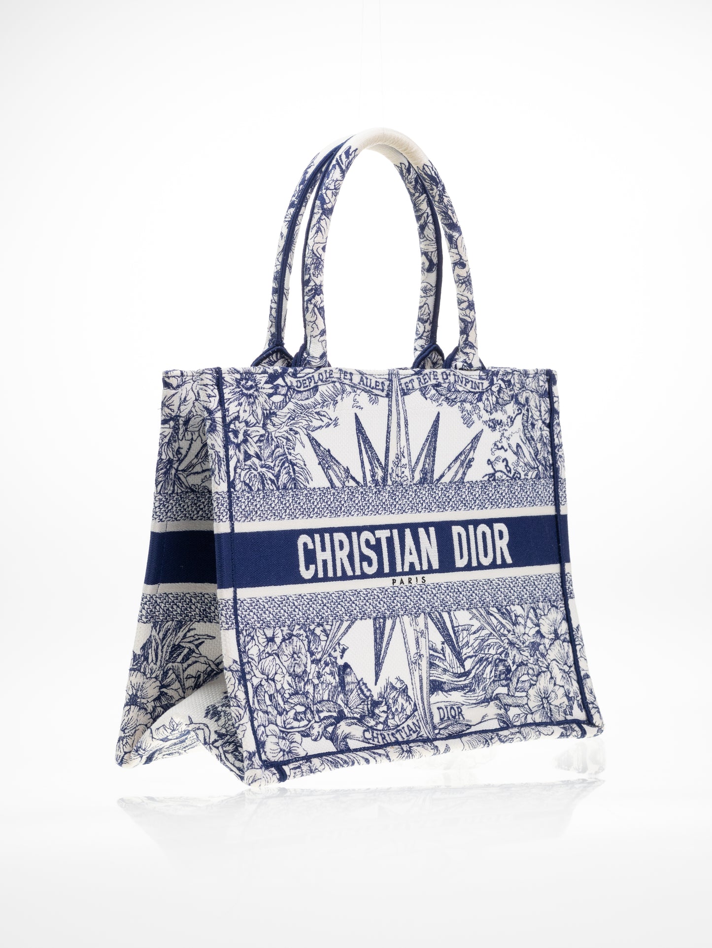 DIOR BOOK TOTE BAG D-LACE EMBROIDERY - LIMITED EDITION Medium model