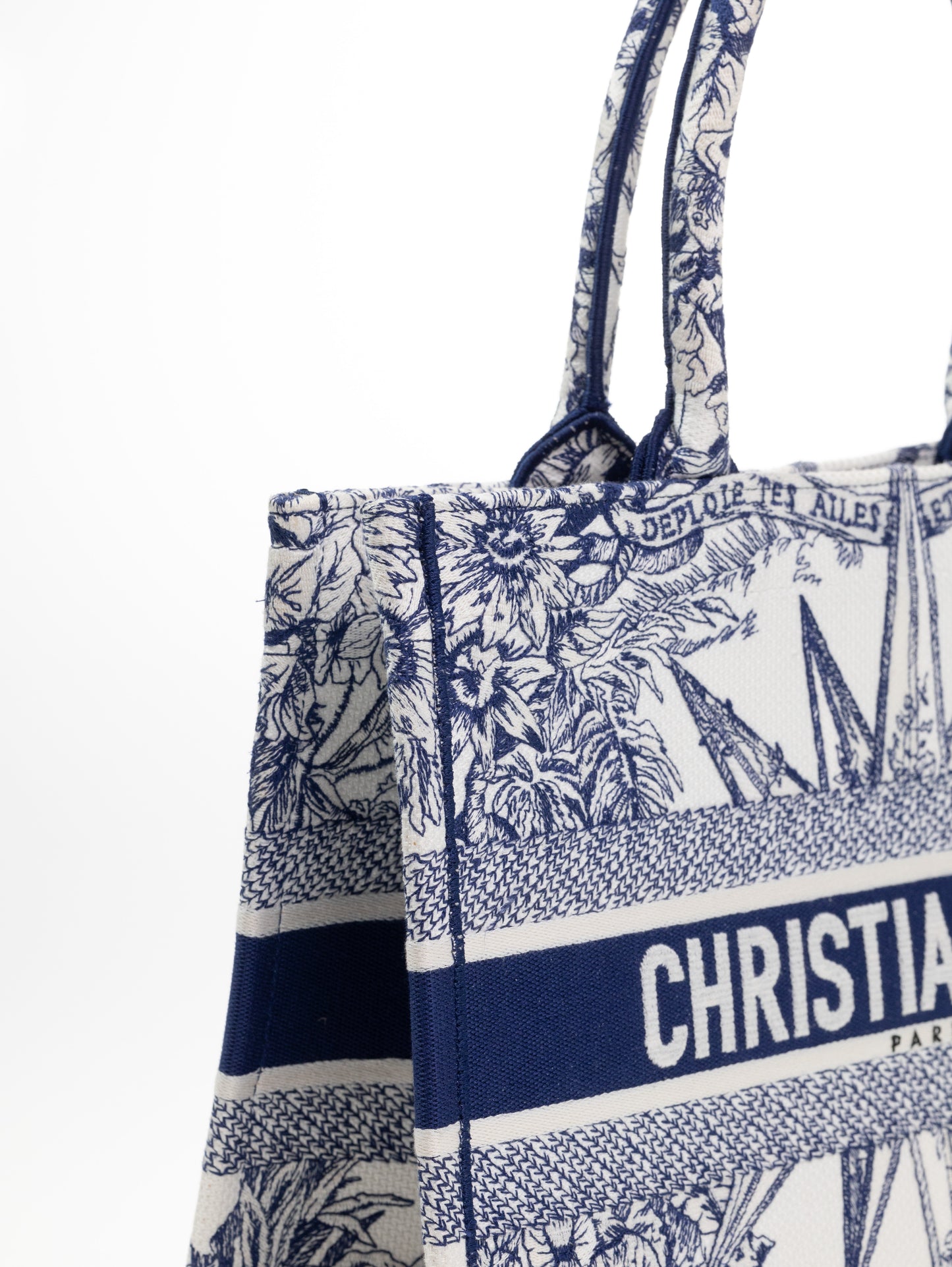 DIOR BOOK TOTE BAG D-LACE EMBROIDERY - LIMITED EDITION Medium model