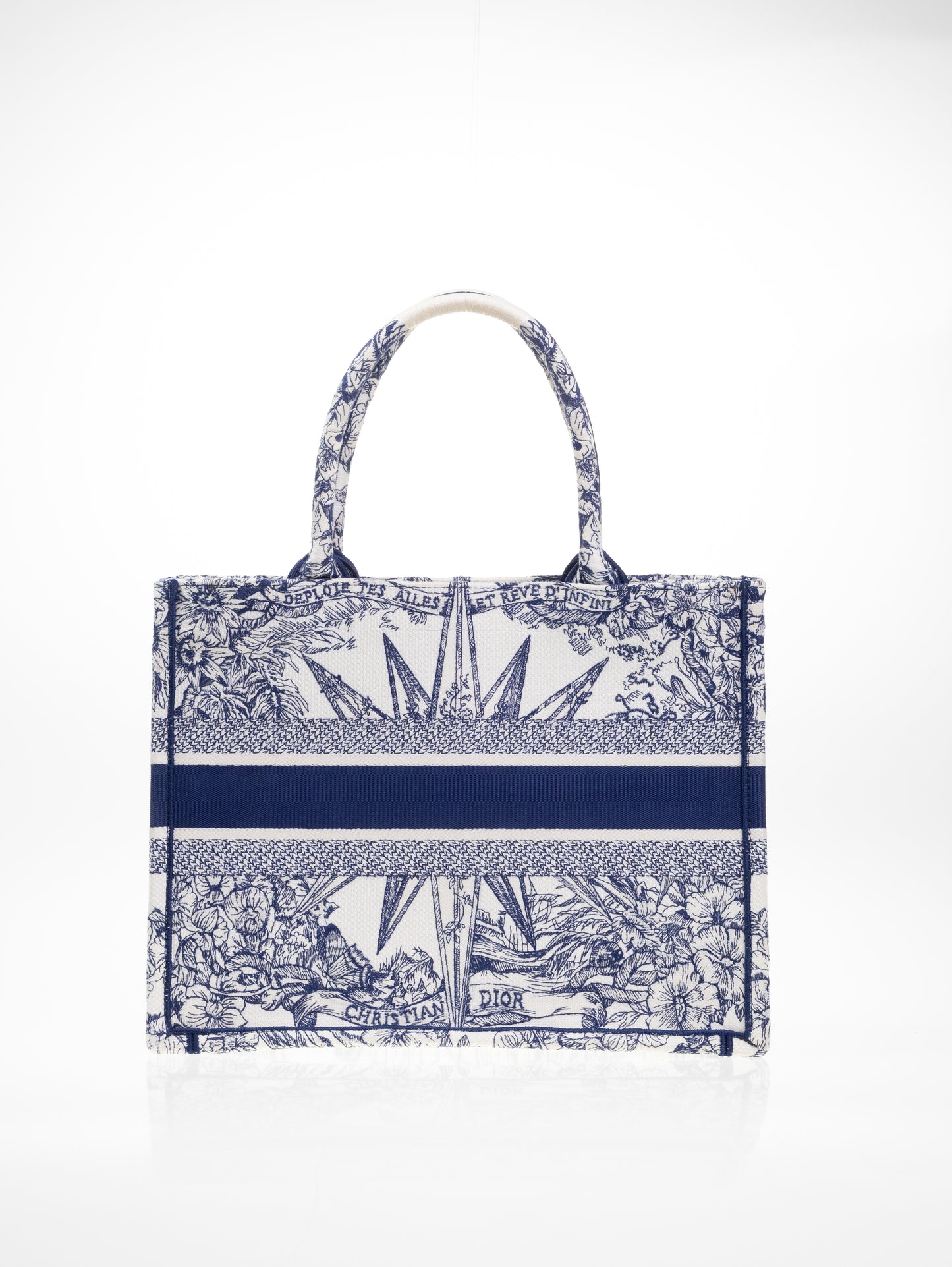 DIOR BOOK TOTE BAG D-LACE EMBROIDERY - LIMITED EDITION Medium model
