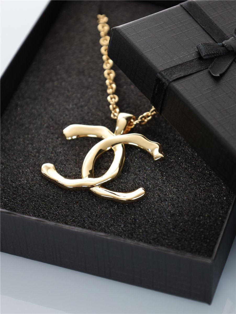 CHANEL Kette großes XL CC Halskette Gold