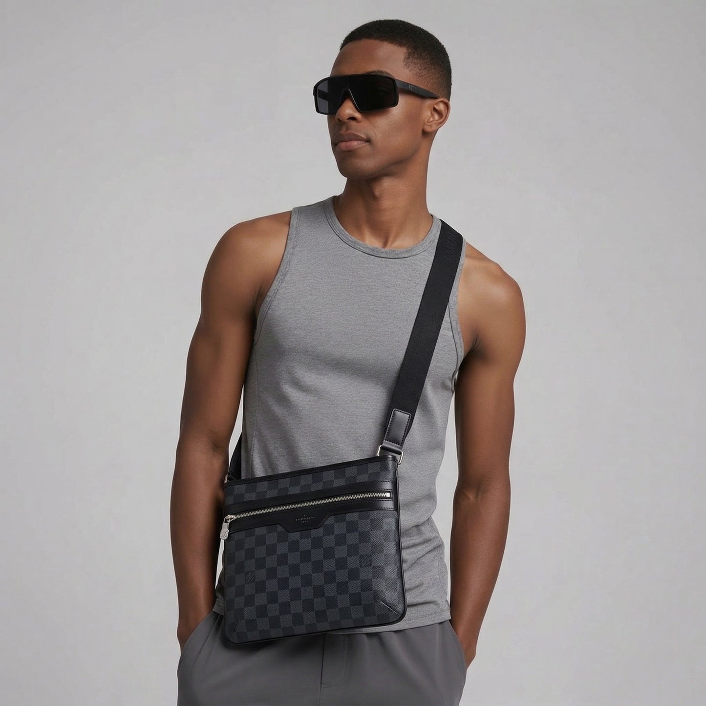 LOUIS VUITTON Thomas Graphite Damier Bag Cross-over-bag