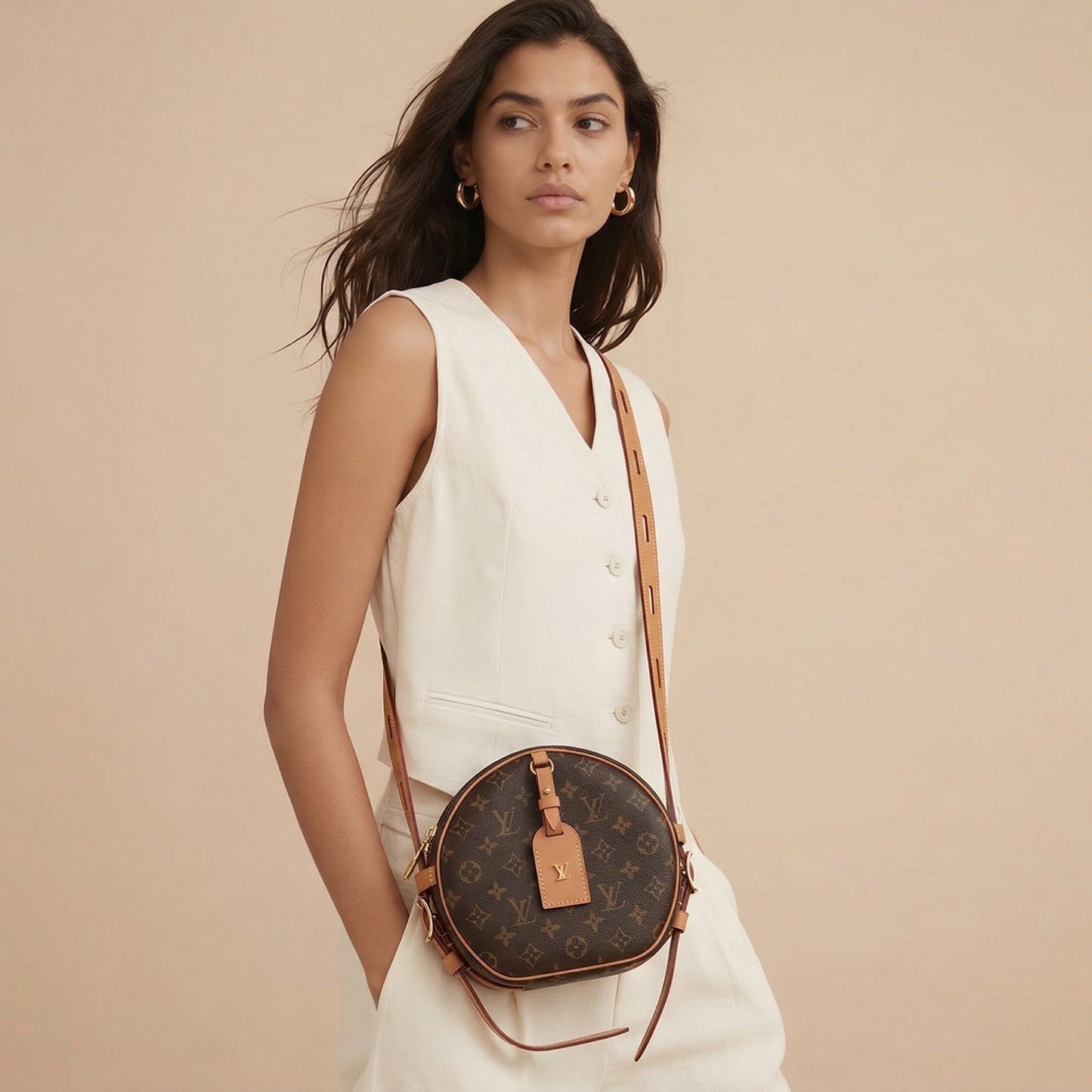 LOUIS VUITTON Boite Chapeau MM Souple Bag M45647