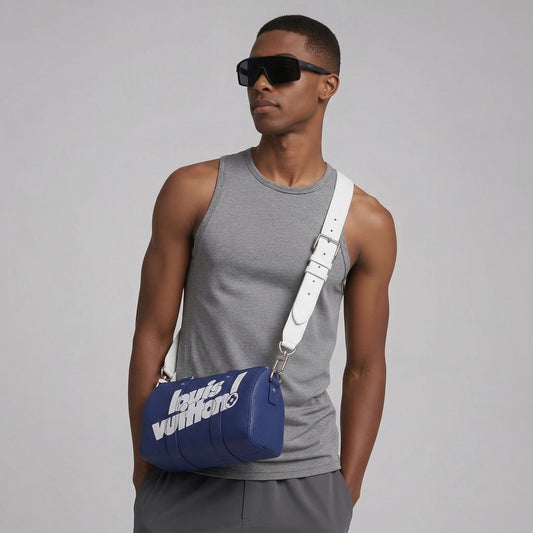 LOUIS VUITTON Blue City Keepall M45936 Virgil Abloh