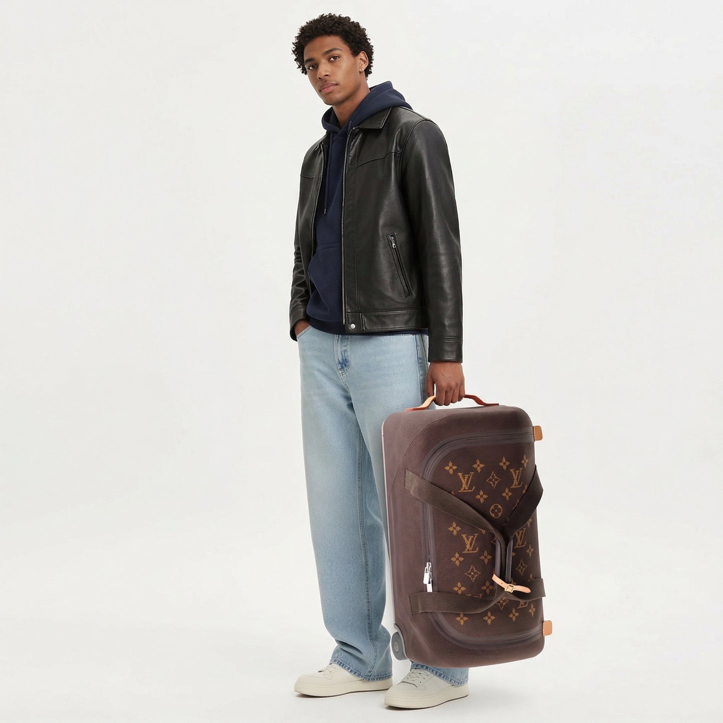 LOUIS VUITTON Koffer Soft Duffle 55 Jacquard Rollkoffer Suitcase LV