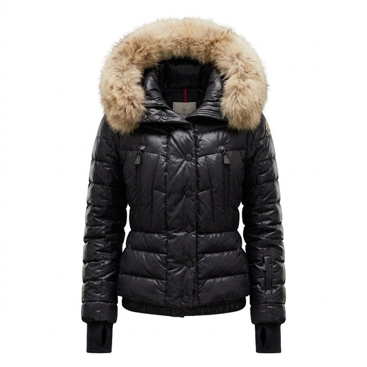 Moncler Grenoble Daunenjacke Bever schwarz Größe 0 XS/S Skijacke