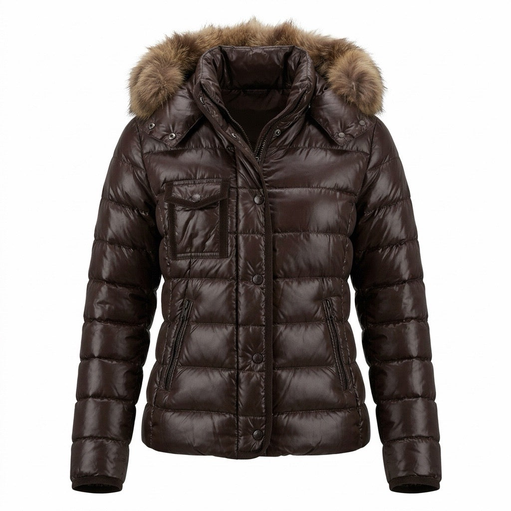 Moncler Armoise Daunenjacke Größe 2 XXL Pelz - Gr. 36/38 bzw. S/M