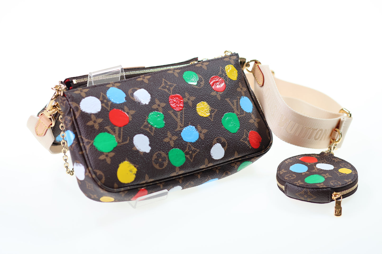 LOUIS VUITTON x Yayoi Kusama MULTI POCHETTE M46385 limited Edition