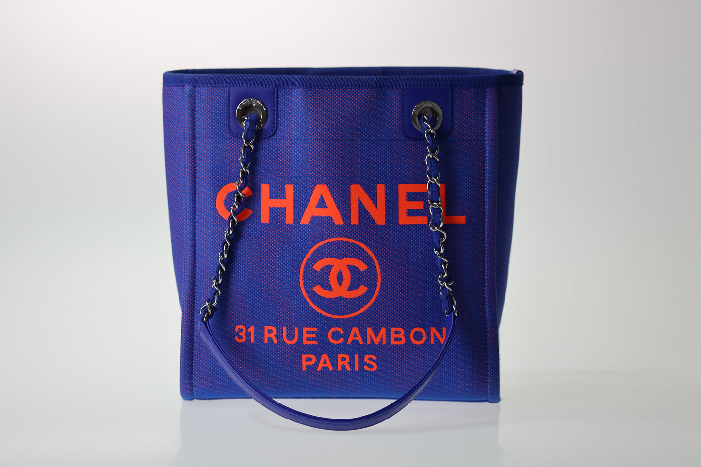 CHANEL DEAUVILLE A66939 Shoppingbag Small Tote Bag