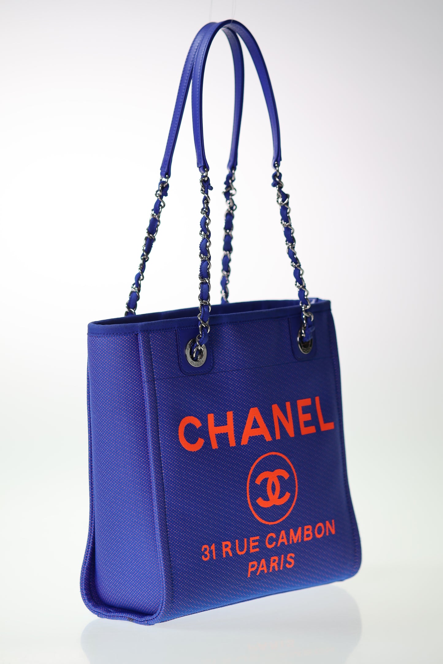 CHANEL DEAUVILLE A66939 Shoppingbag Small Tote Bag