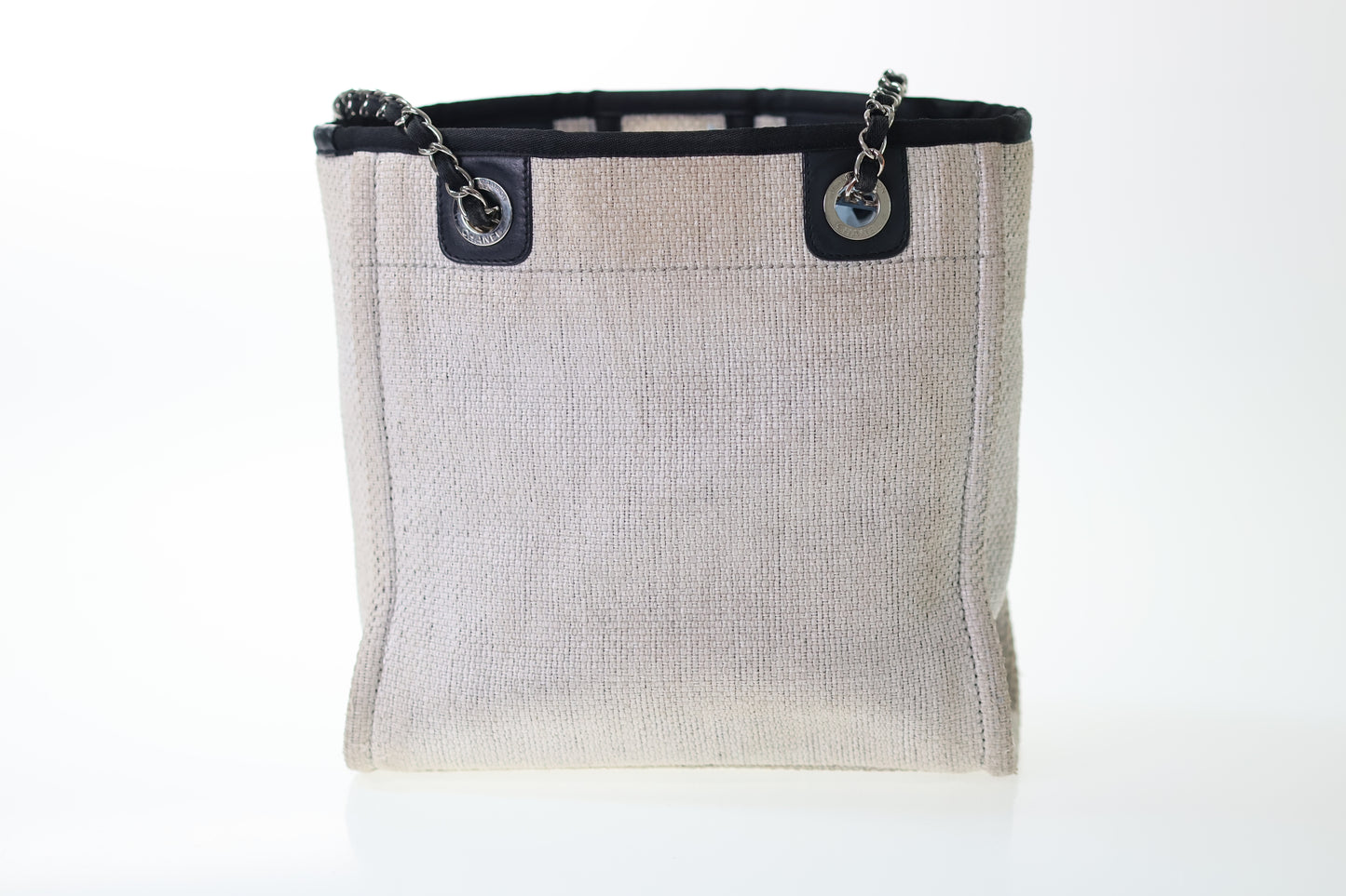 CHANEL DEAUVILLE A66939 Shoppingbag Small Tote Bag Grau