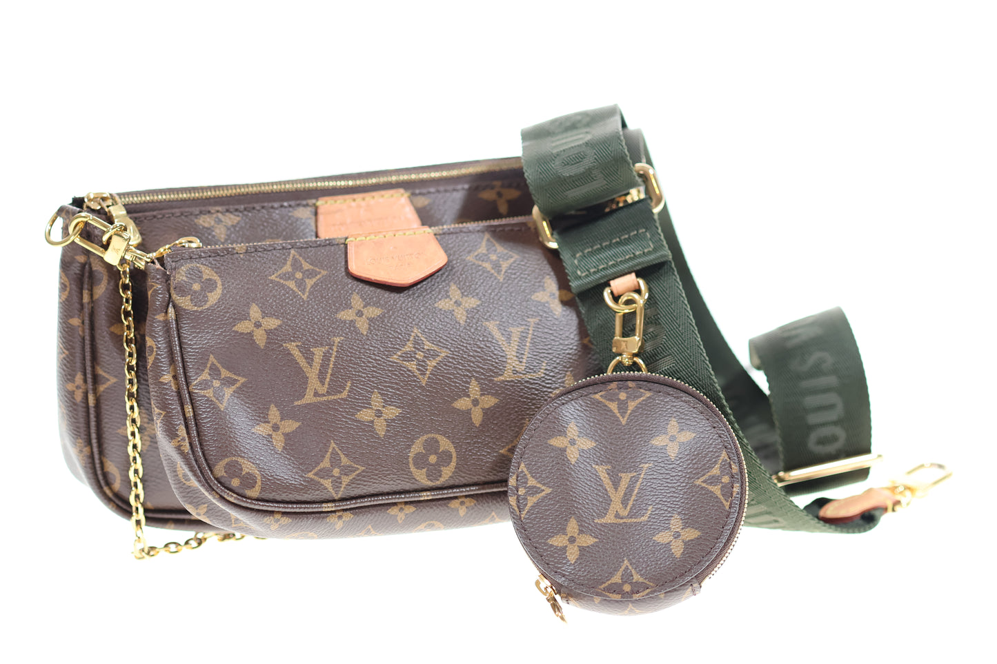 LOUIS VUITTON MULTI POCHETTE ACCESSOIRES M44813 KHAKI