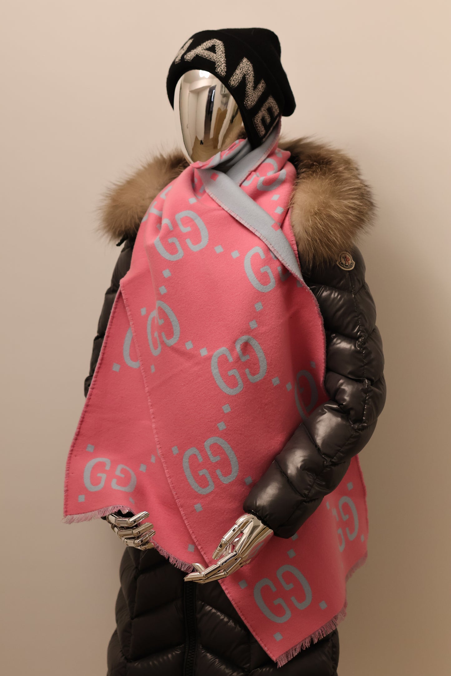 Gucci Monogram Schal Wolle GG