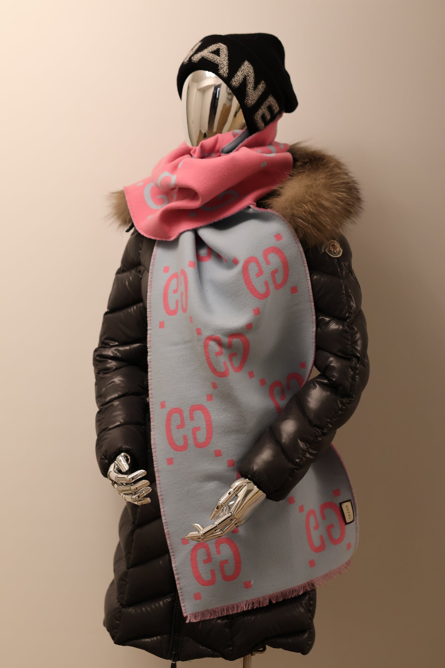 Gucci Monogram Schal Wolle GG