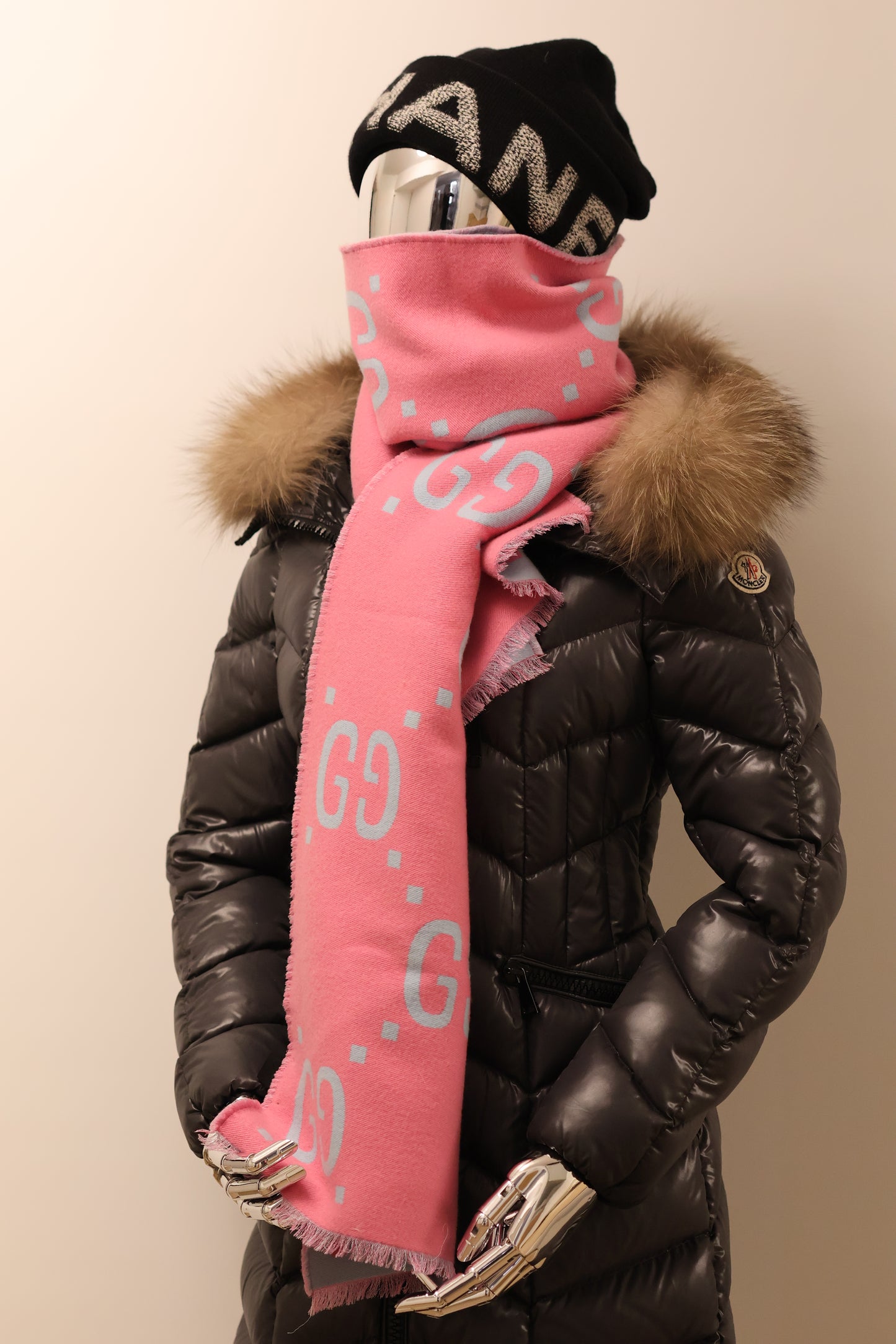 Gucci Monogram Schal Wolle GG
