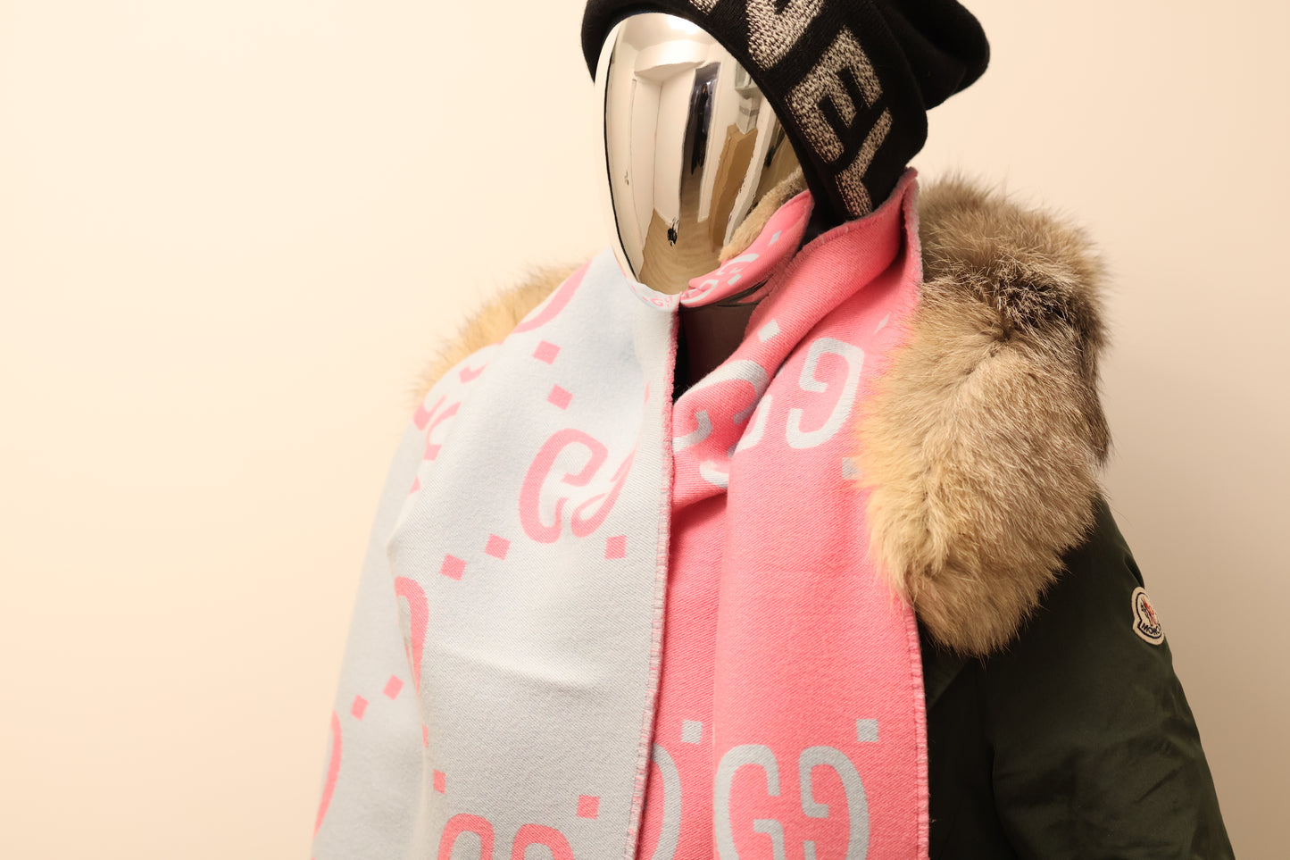 Gucci Monogram Schal Wolle GG