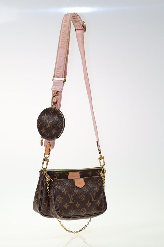 LOUIS VUITTON MULTI POCHETTE ACCESSOIRES M44840 ROSE FULLSET