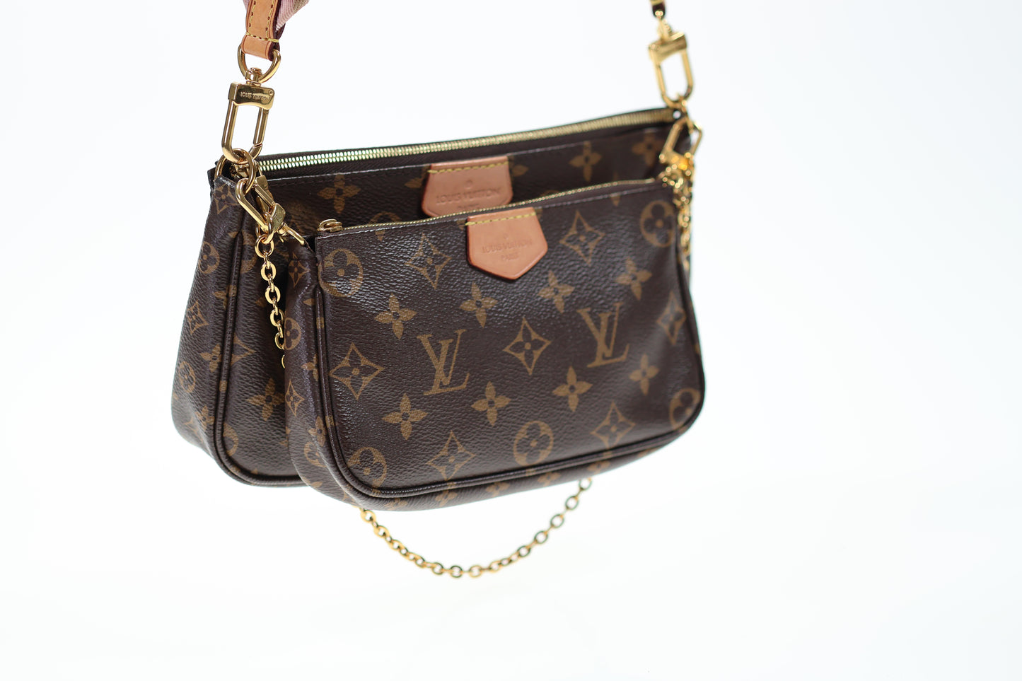LOUIS VUITTON MULTI POCHETTE ACCESSOIRES M44840 ROSE FULLSET