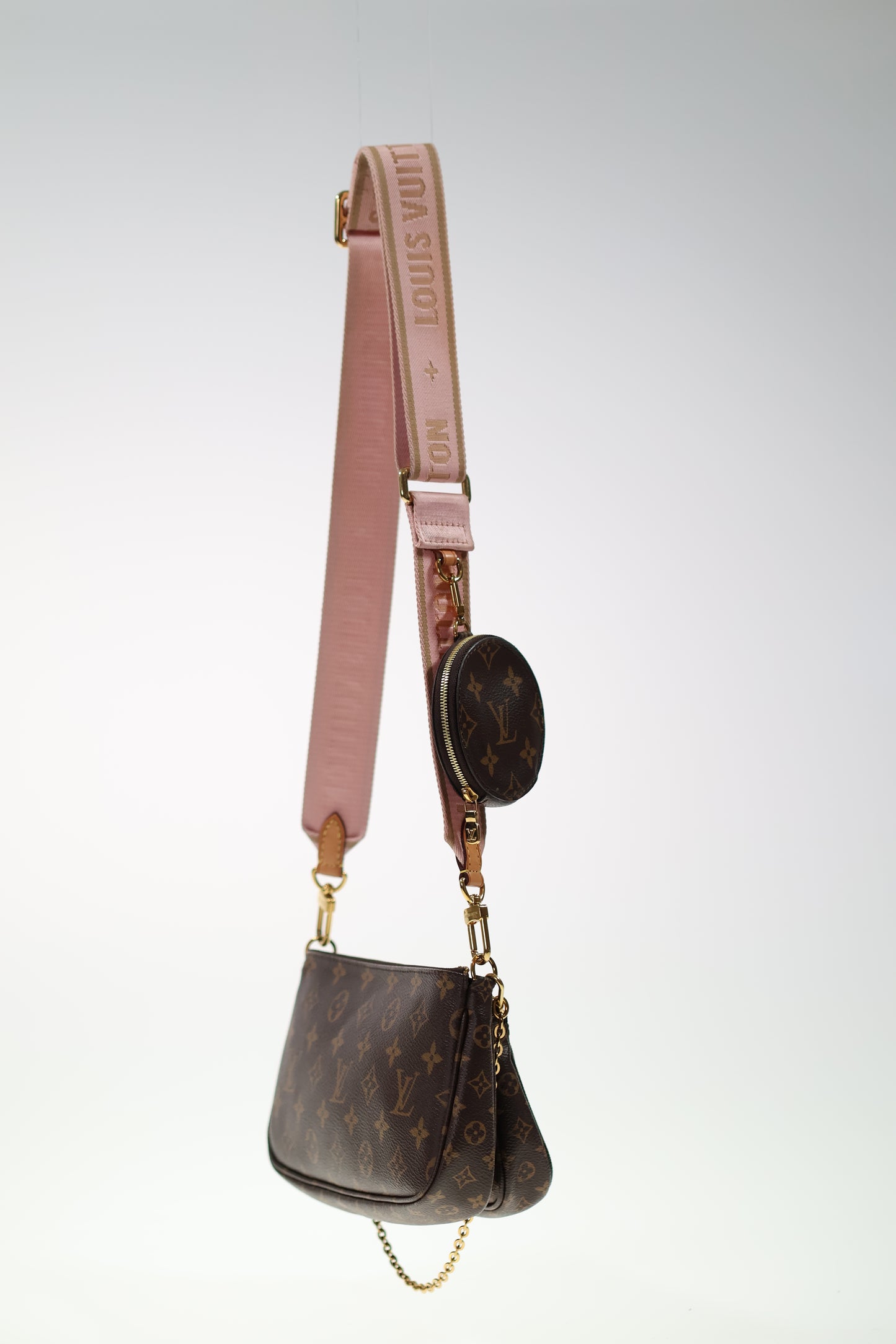 LOUIS VUITTON MULTI POCHETTE ACCESSOIRES M44840 ROSE FULLSET